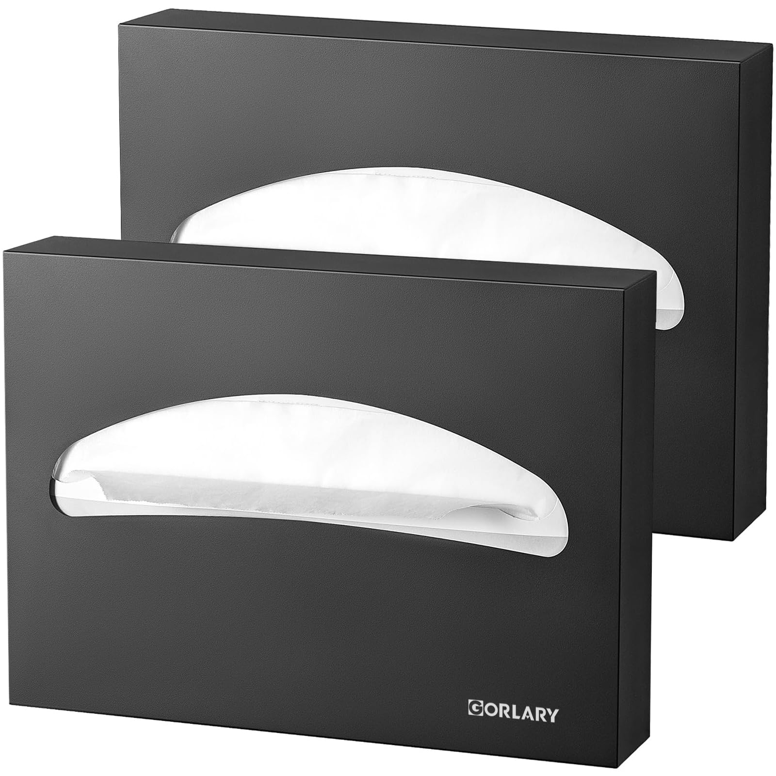 2 Pack Commercial Toilet Seat Cover Dispenser Wall Mount (500 Count)
