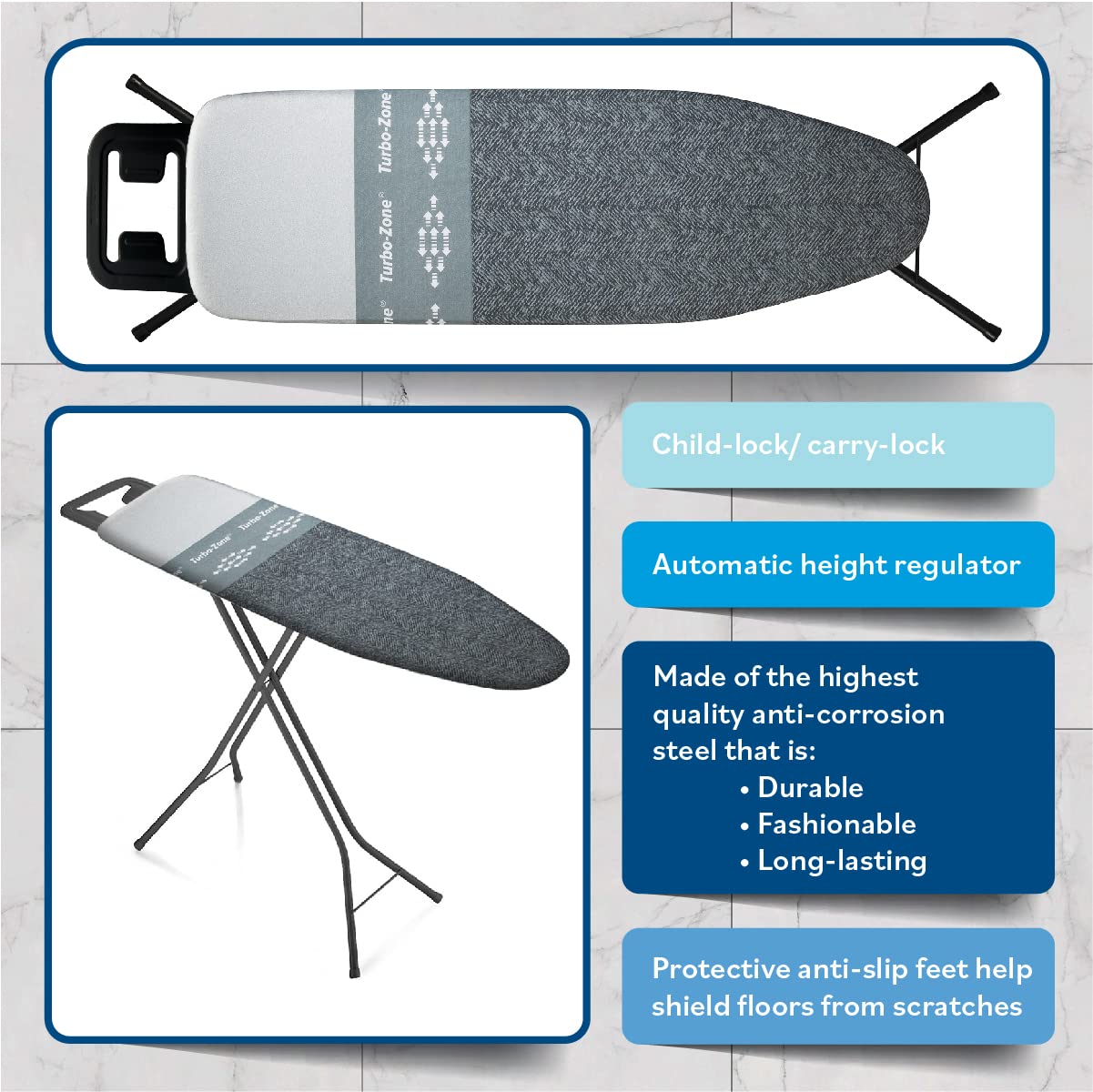 by Rorets Classic Ironing Board with New Patent EZ