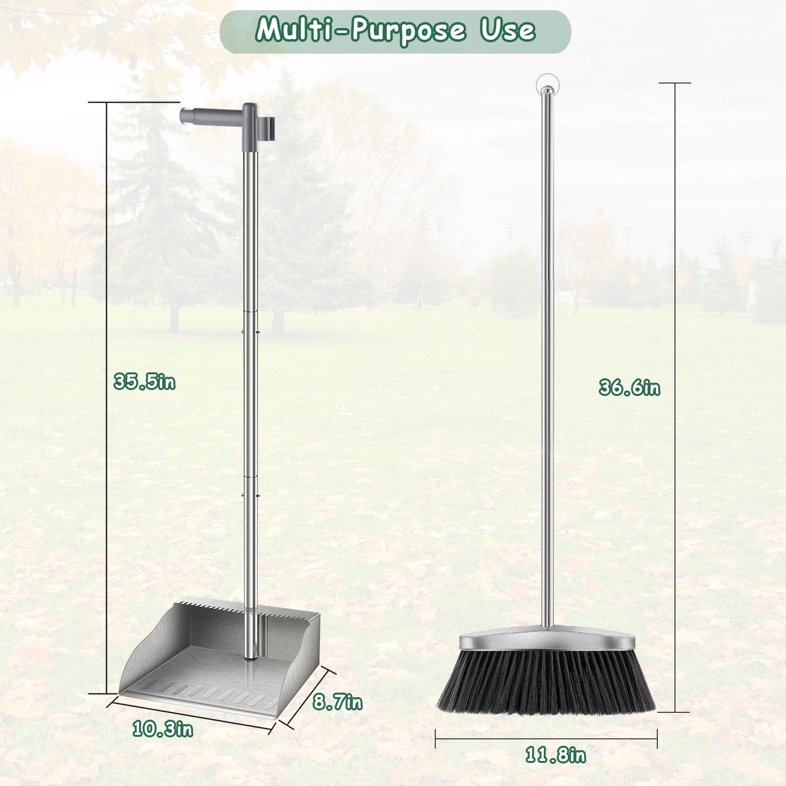 Dustpan with Broom Set