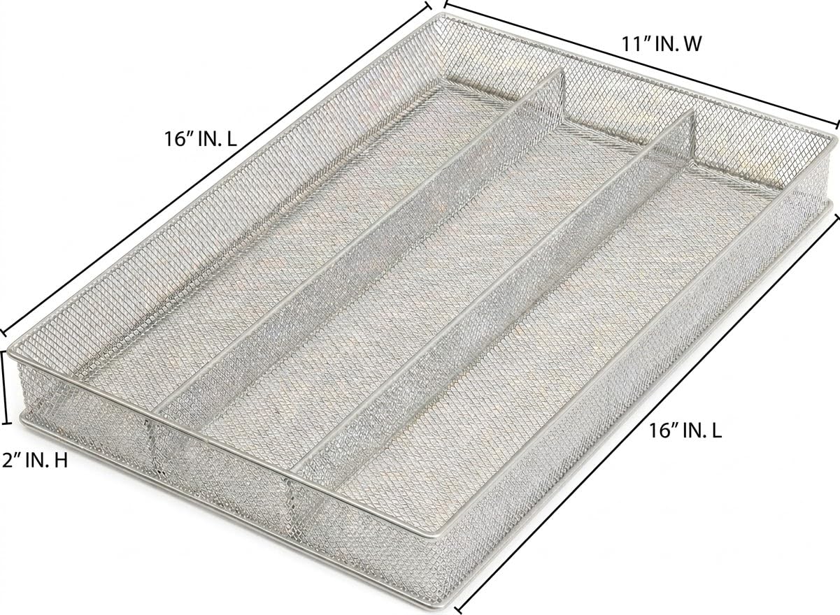 Metal Silverware Organizer for In