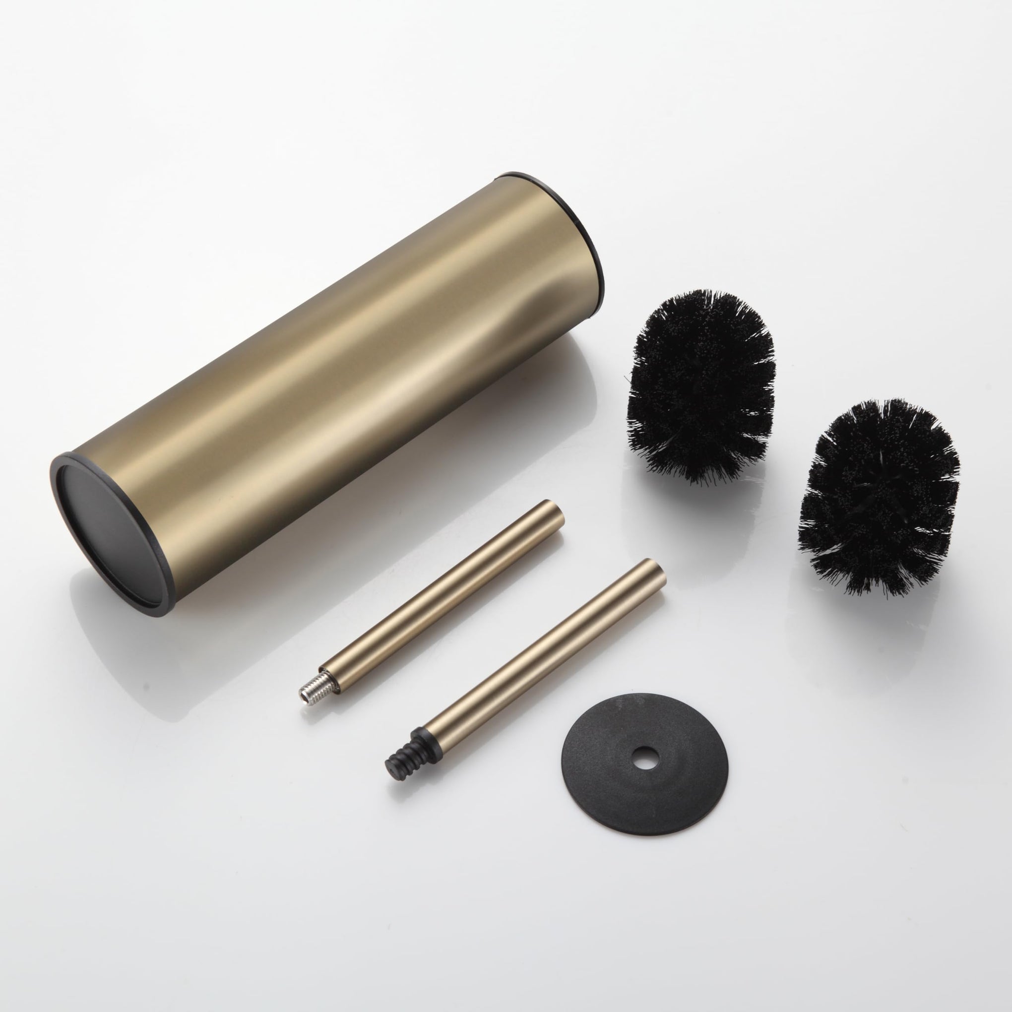 Brushed Gold Toilet Brush and Holder