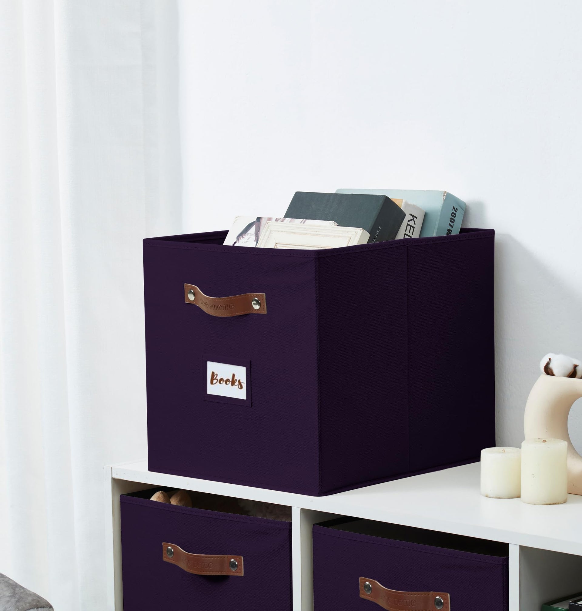 Storage Bins Storage Baskets for Shelves (4 Count)