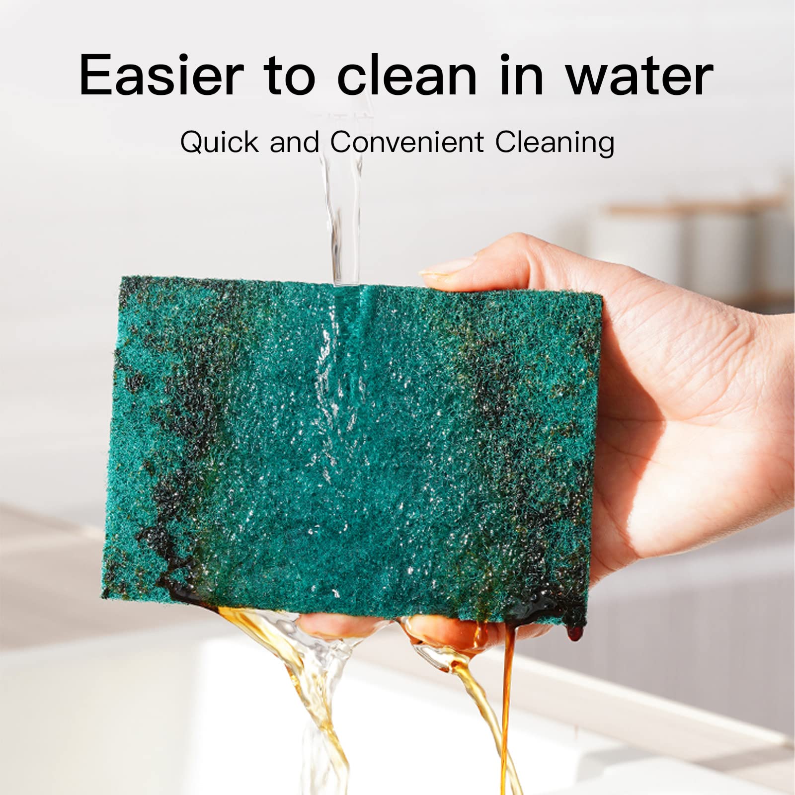 Heavy Duty Scour Pads Sponge Dish Scrubber Non (23 Count)