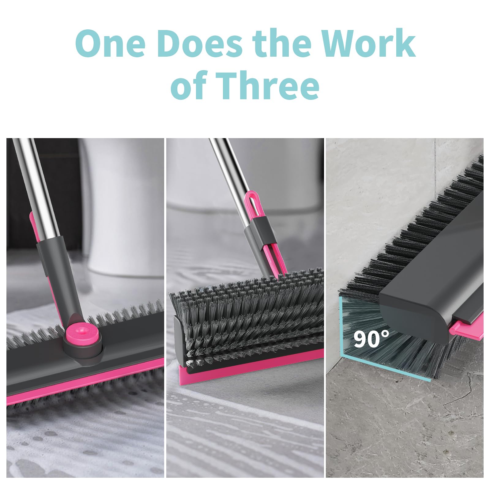 Floor Scrub Brush with Long Handle
