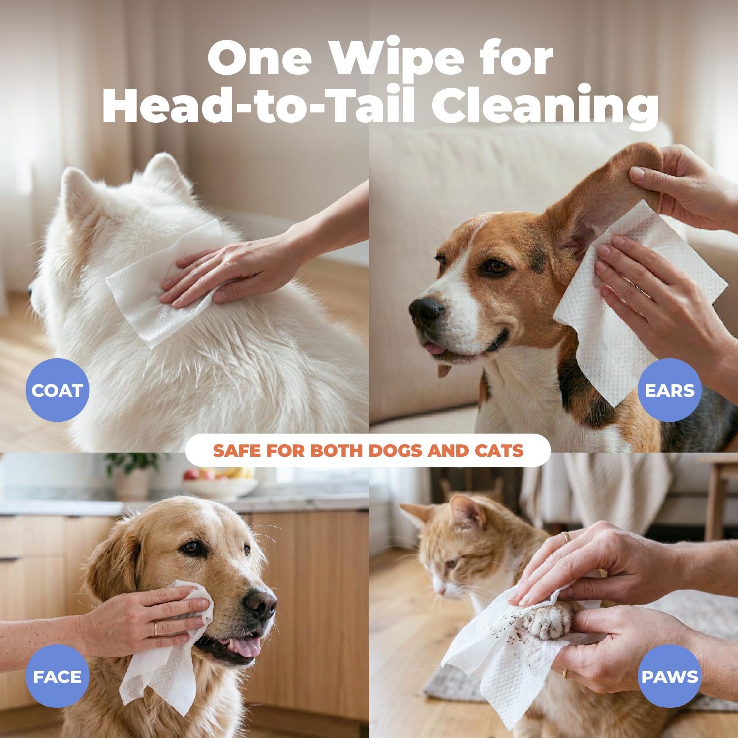 Cleaning Dog Wipes (400 Count)
