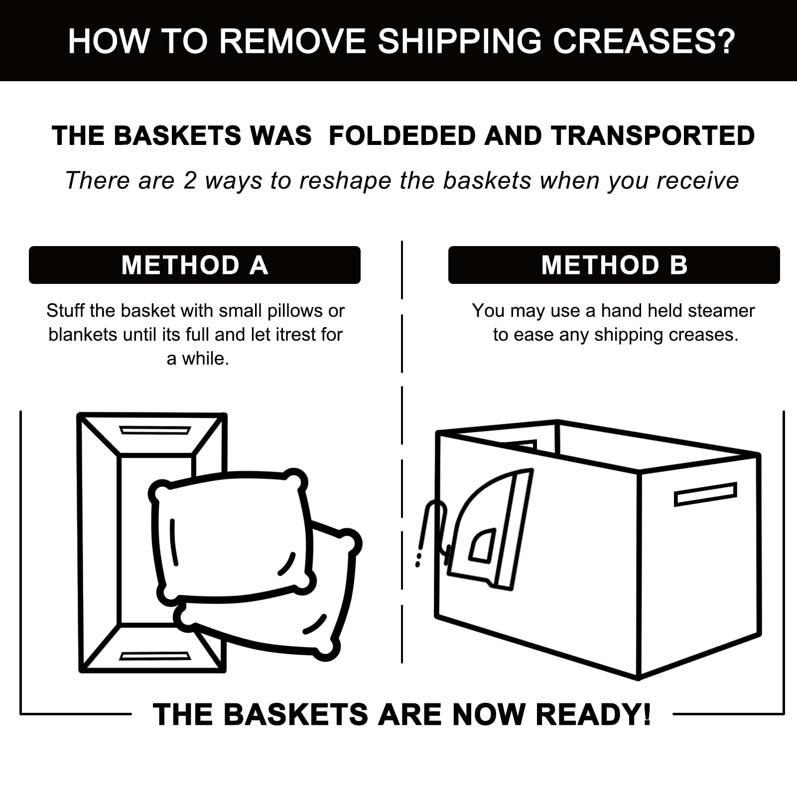 3 Pack Storage Basket for Organizing