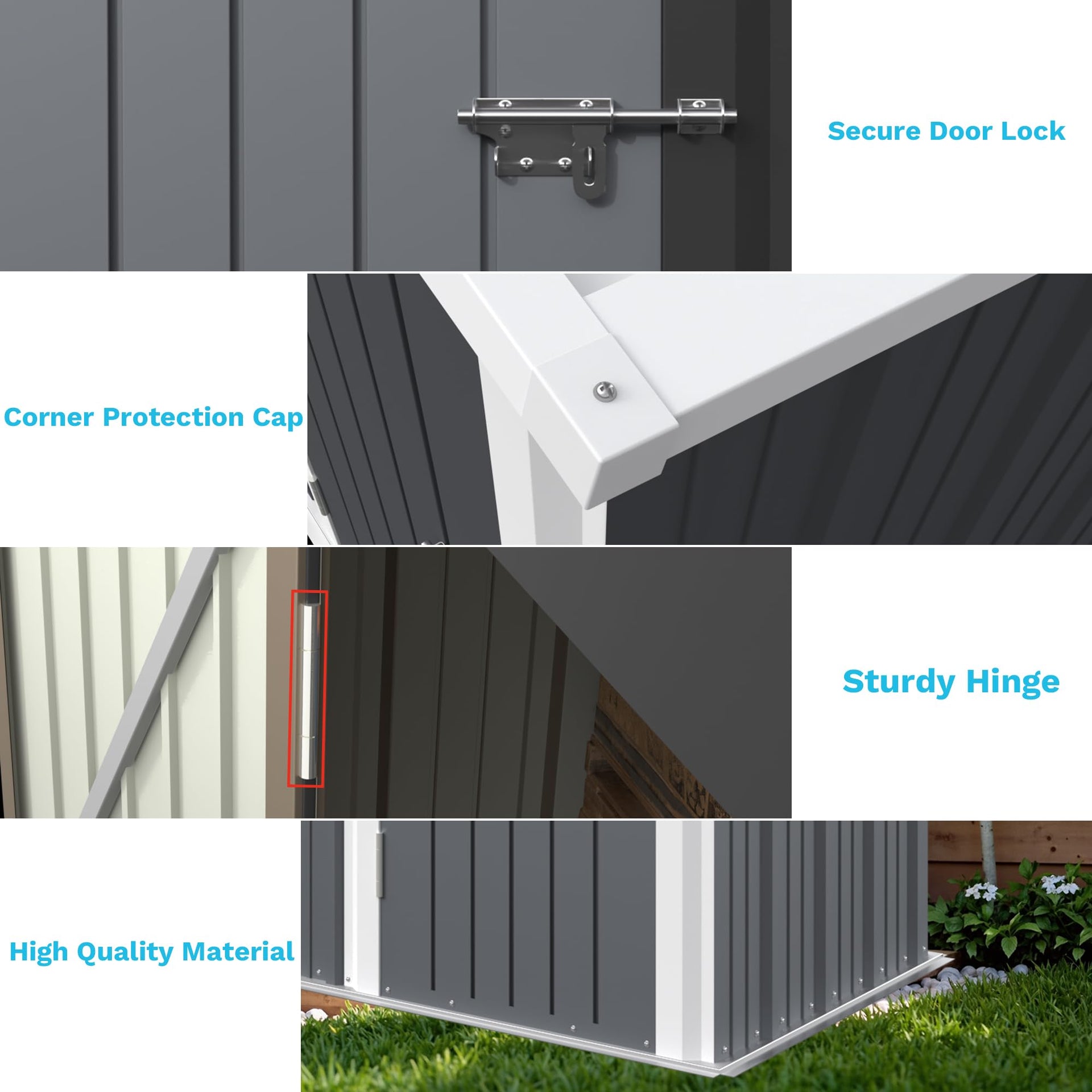 Outdoor Storage Shed 5 x 3 ft. Utility Tool Shed