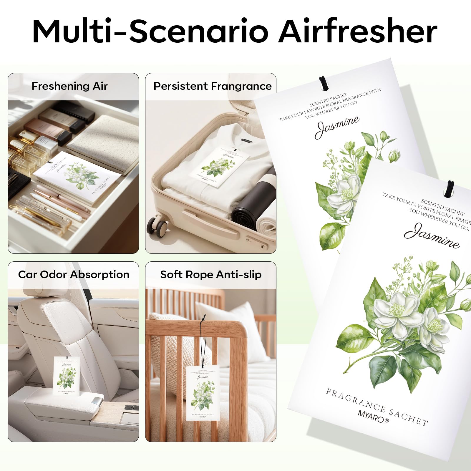 12 Pack Jasmine Scented Sachets (12 Count)
