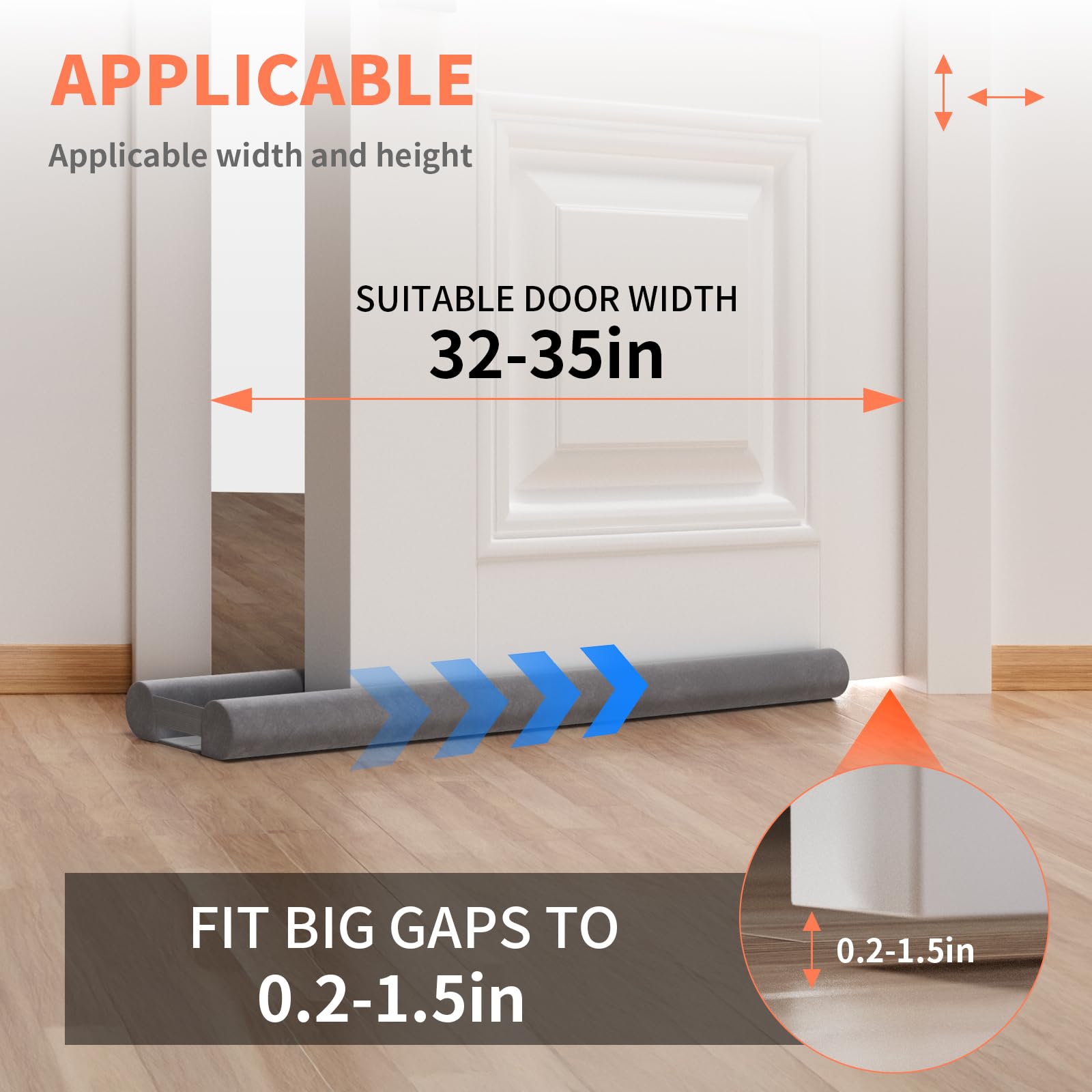 Under Door Draft Stopper