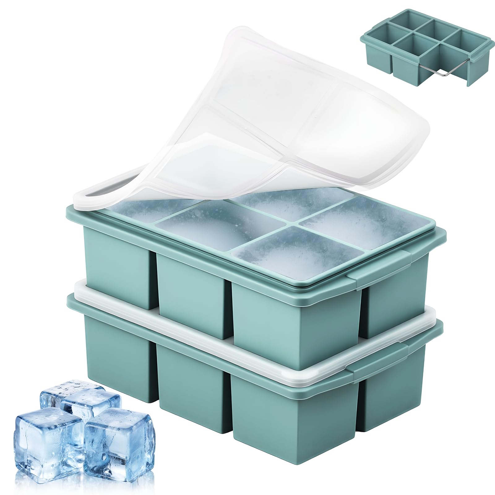 Large Ice Cube Trays for Whiskey (9.9 Ounce)