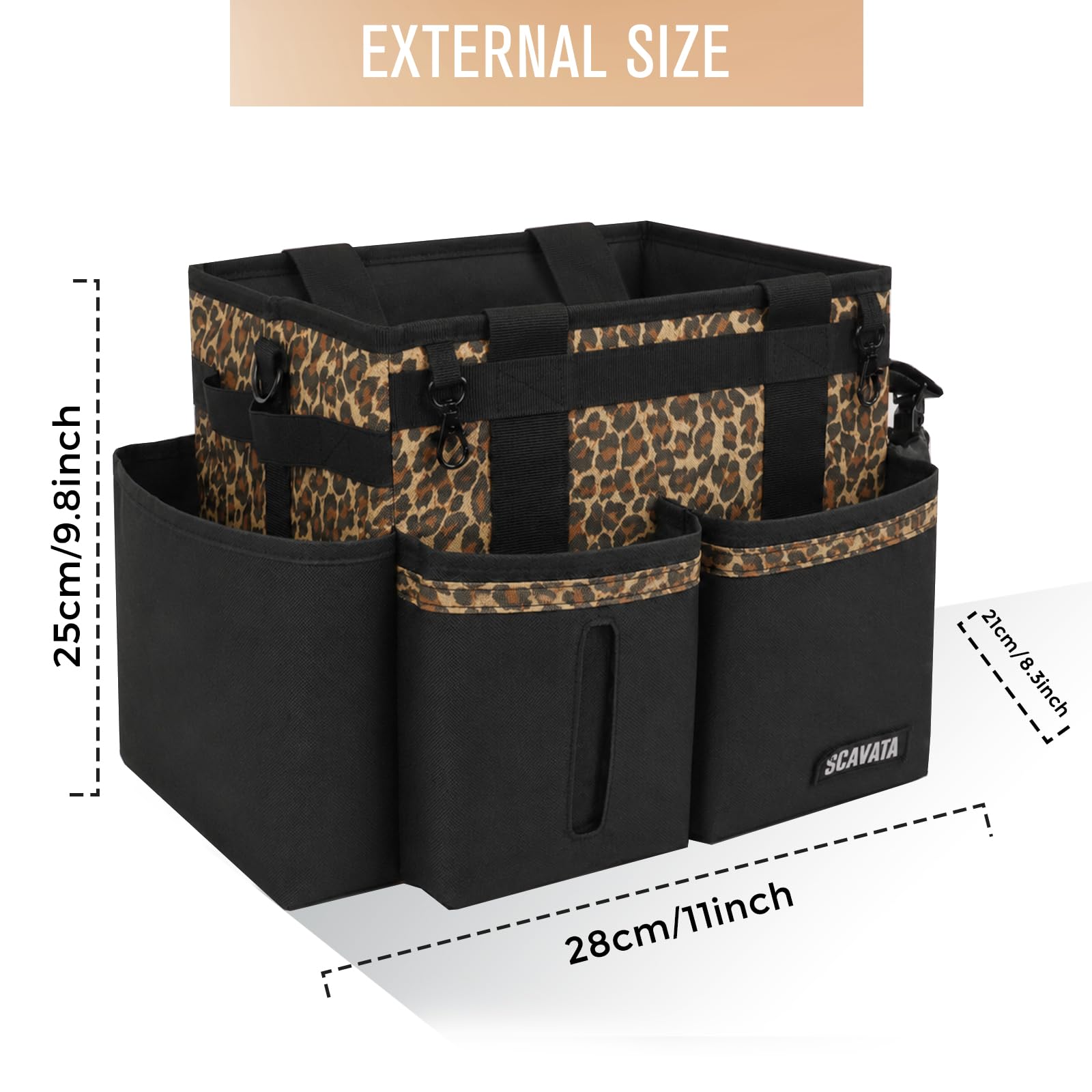 Compact Wearable Cleaning Caddy with Handle & Shoulder Straps
