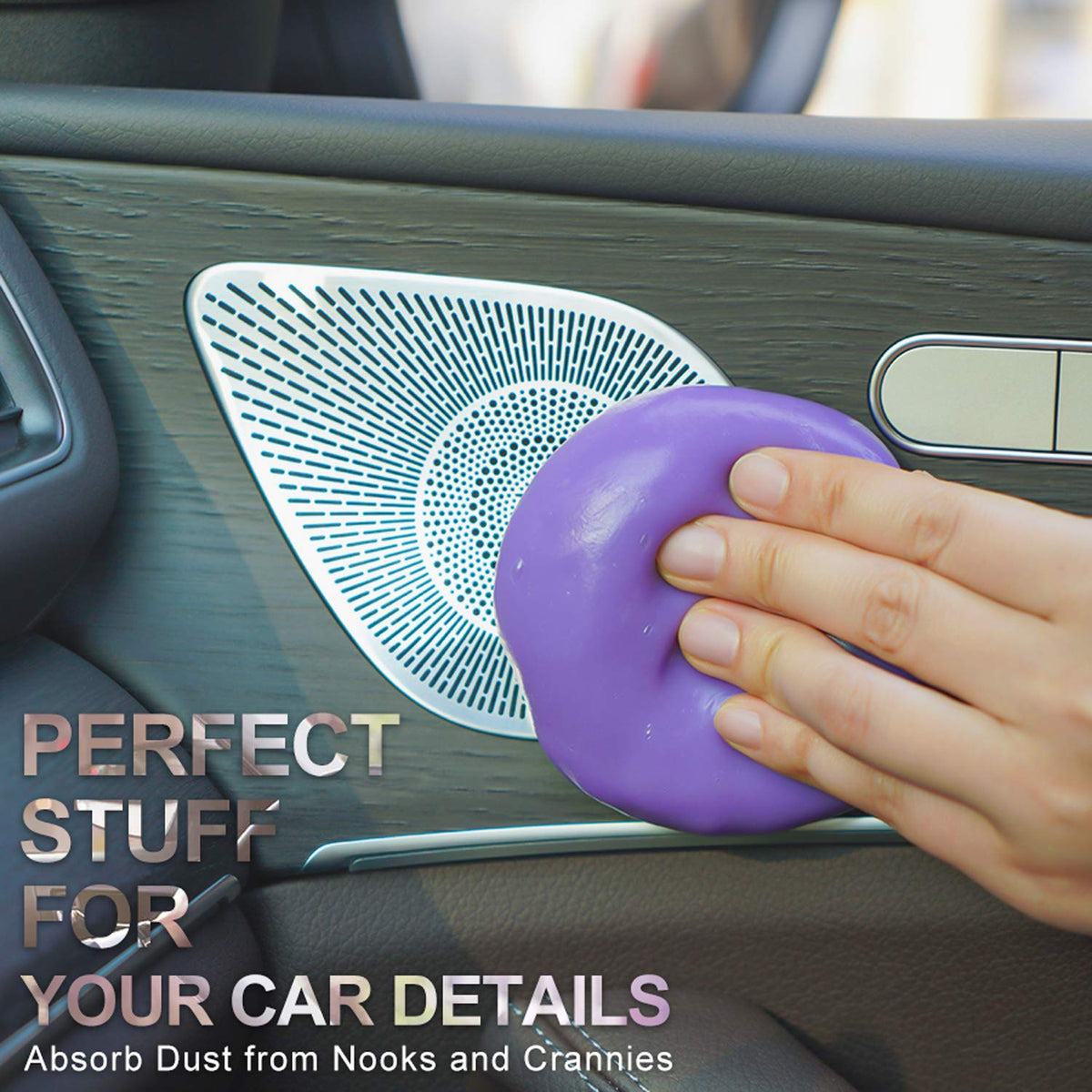 2Pack Cleaning Gel for Car Cleaning Putty Car Slime for Cleaning Car Detailing Putty Detail Tools Car Interior Cleaner Automotive Car Cleaning Kits Keyboard Cleaner Blue Purple (11.2 Ounce)
