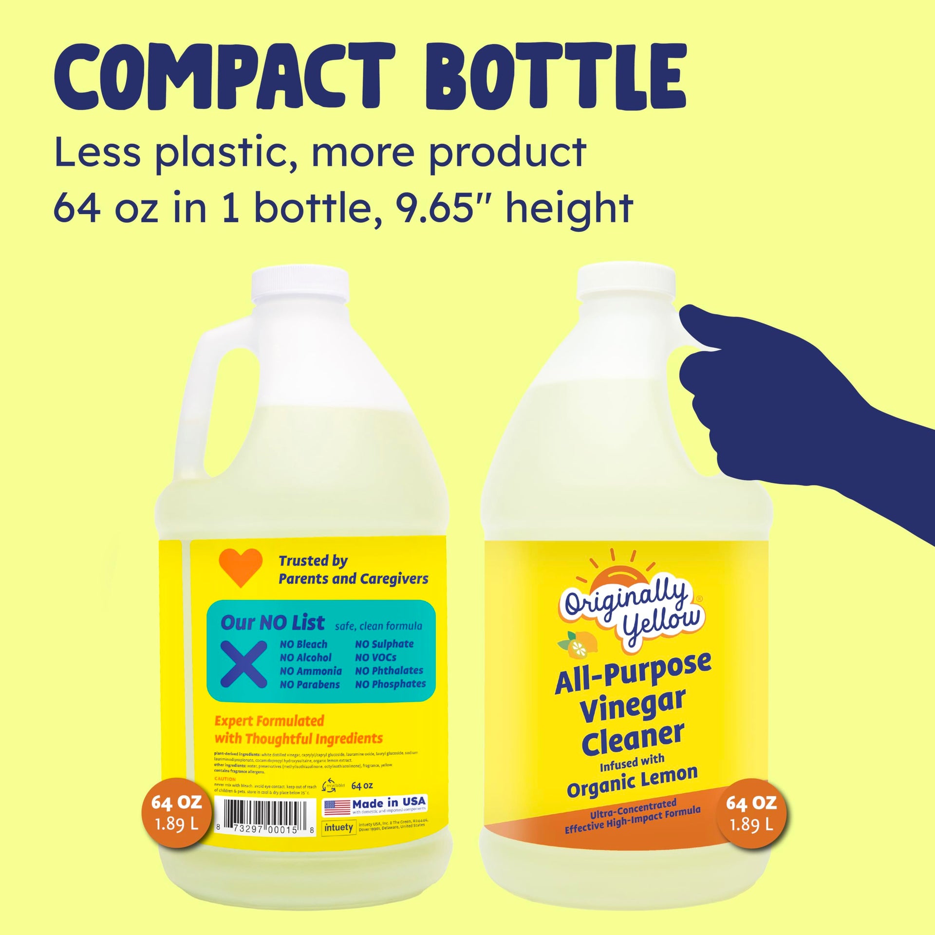 Lemon Vinegar For Cleaning Purpose (64 Fl Oz)