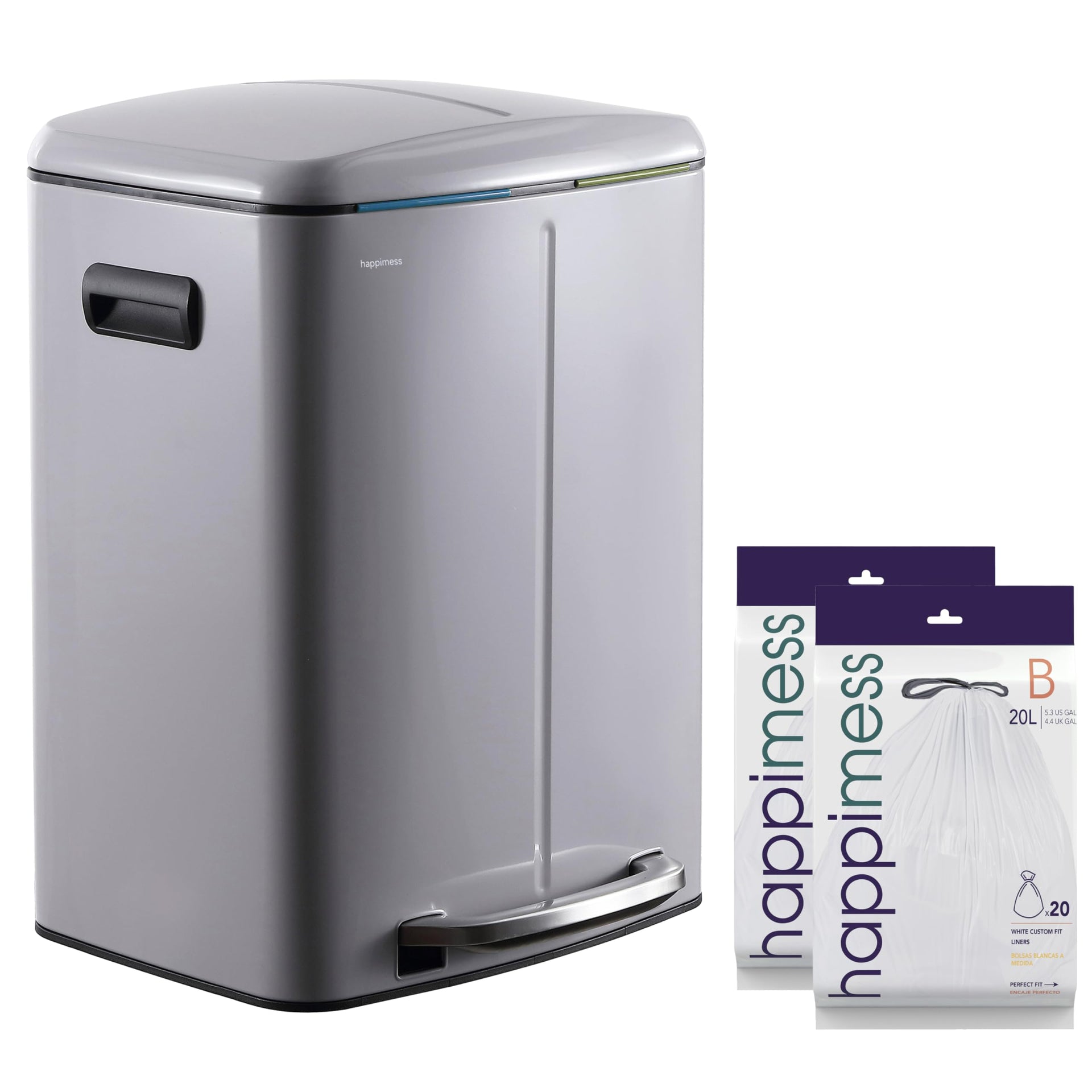 Marco 10.6 Gal Double Bucket Step Trash Can
