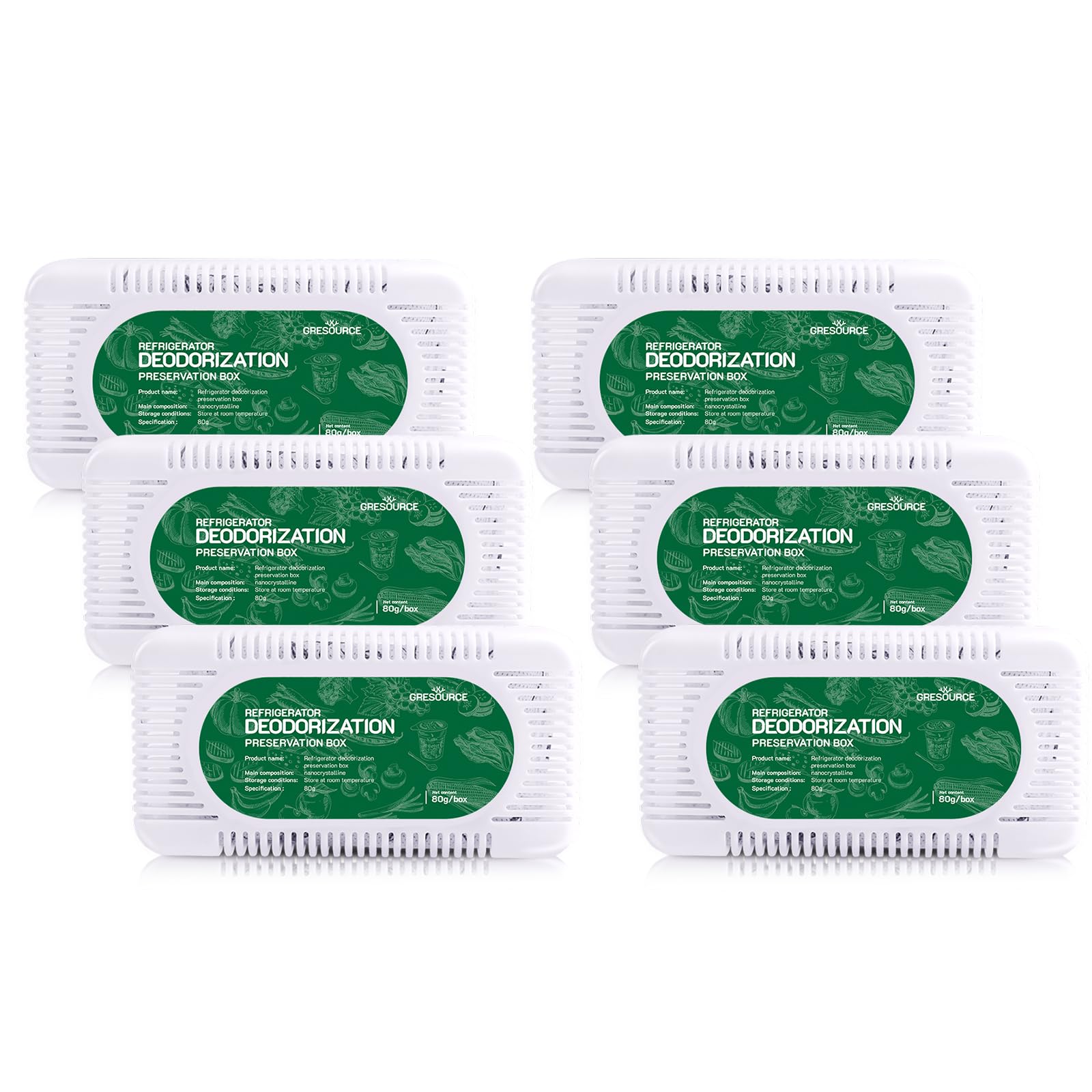 6 Pack Fridge Deodorizer (6 Count)