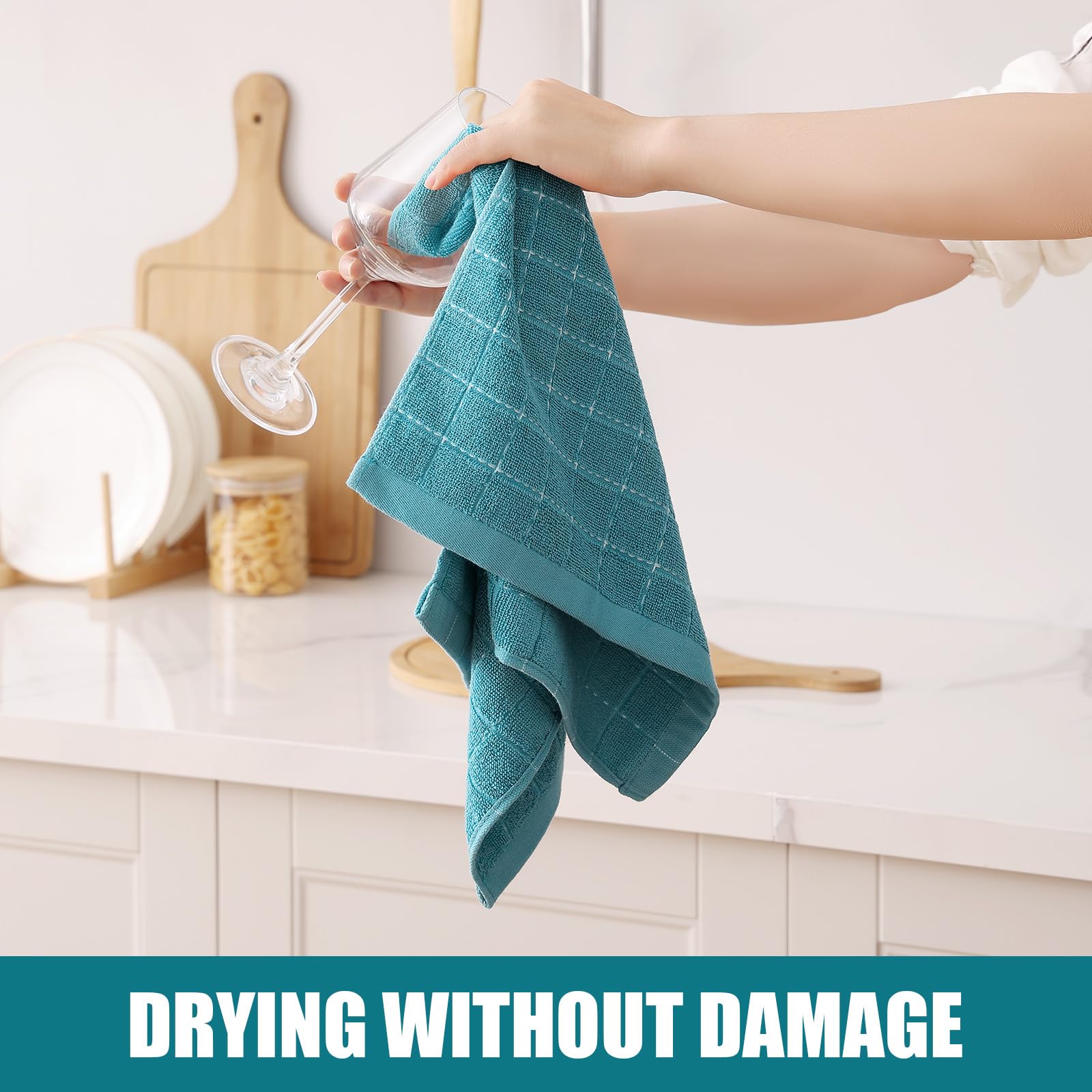 100% Cotton Terry Kitchen Towels (12 Count)