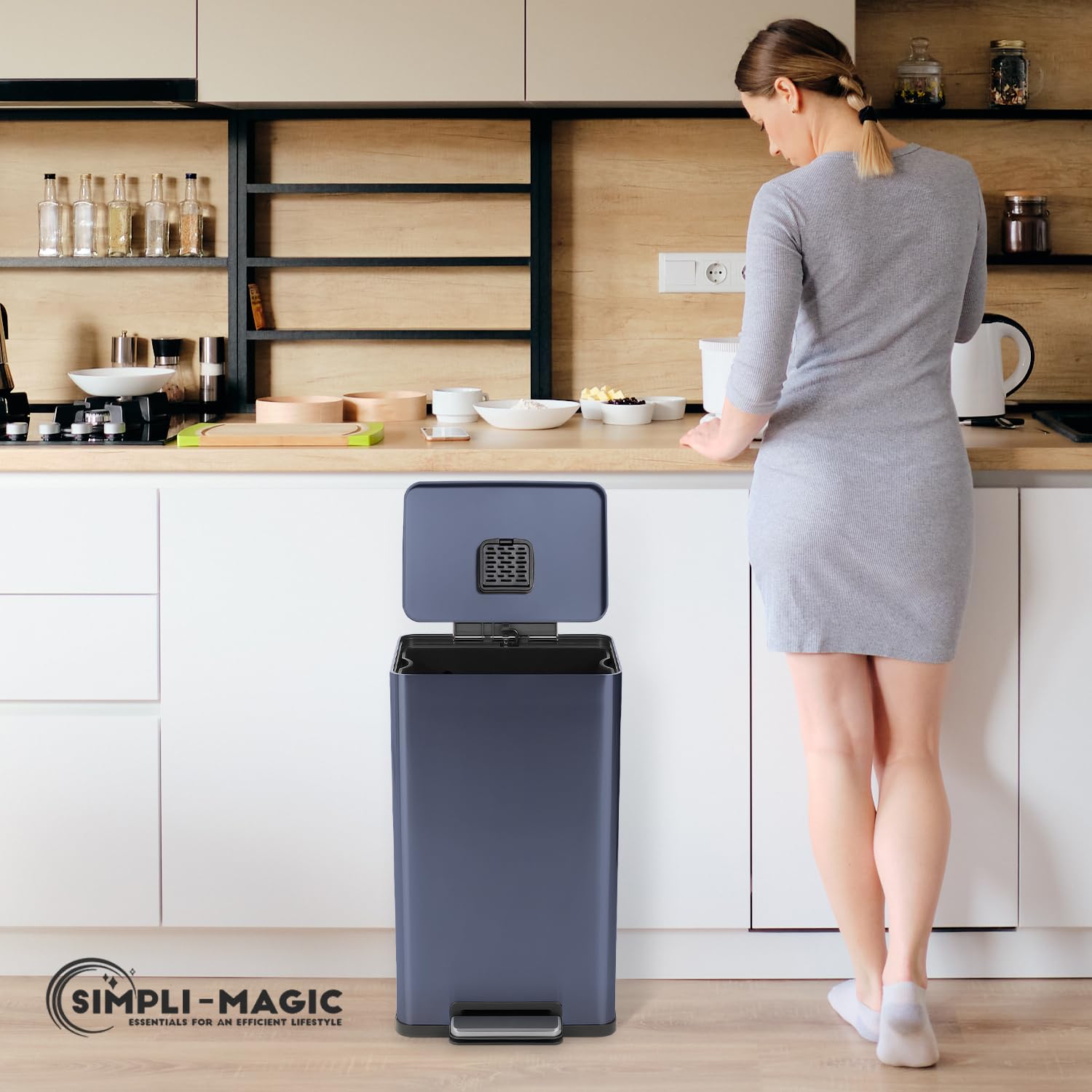 50L 13.2 Gallon Kitchen Trash Can