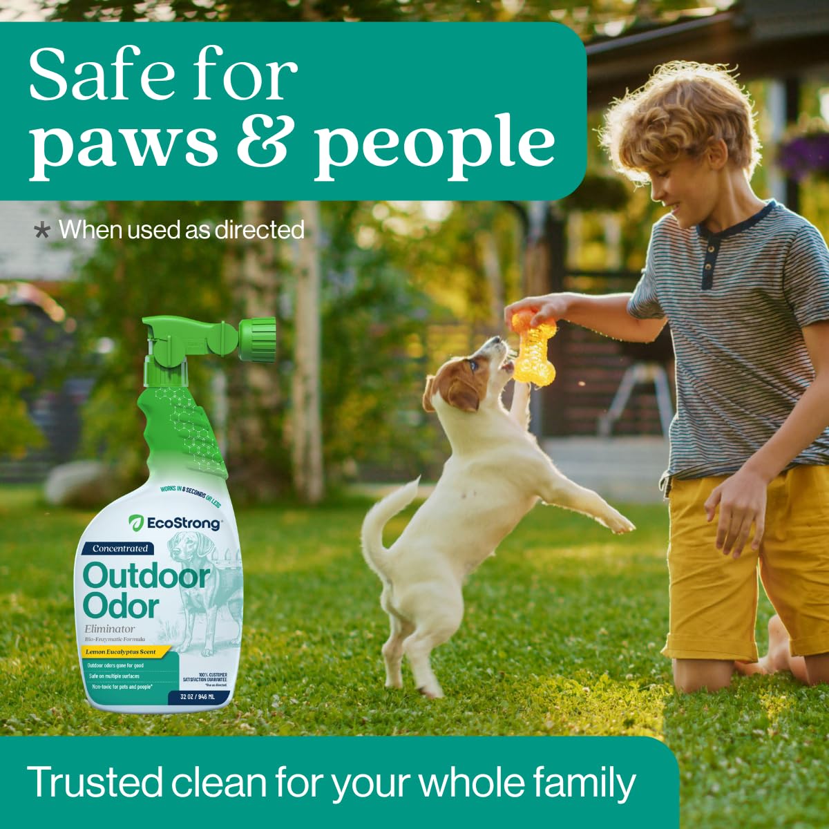 Outdoor Odor Eliminator Outside Dog Urine Enzyme Cleaner Powerful Pet