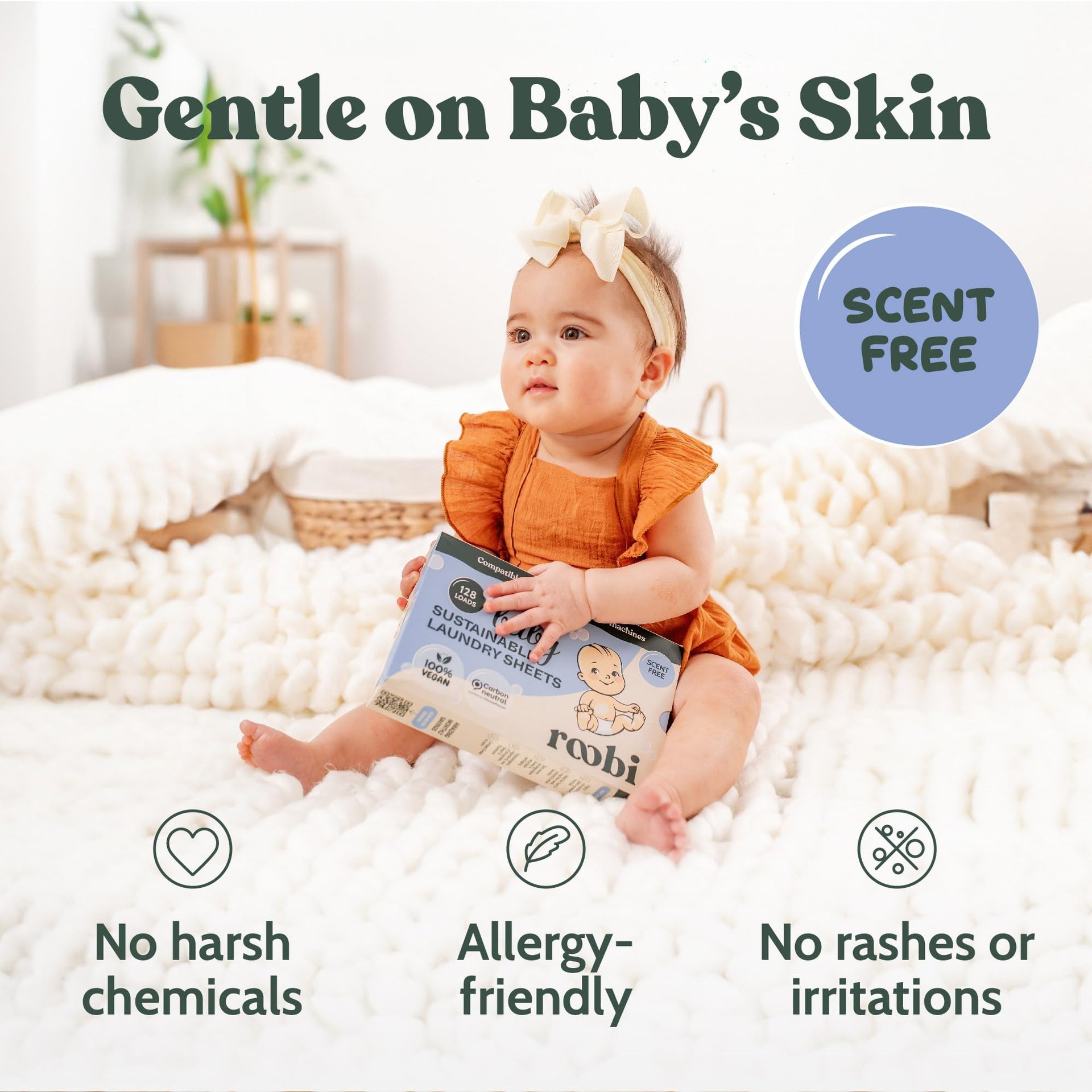 Baby Laundry Detergent Sheets (128 Count)