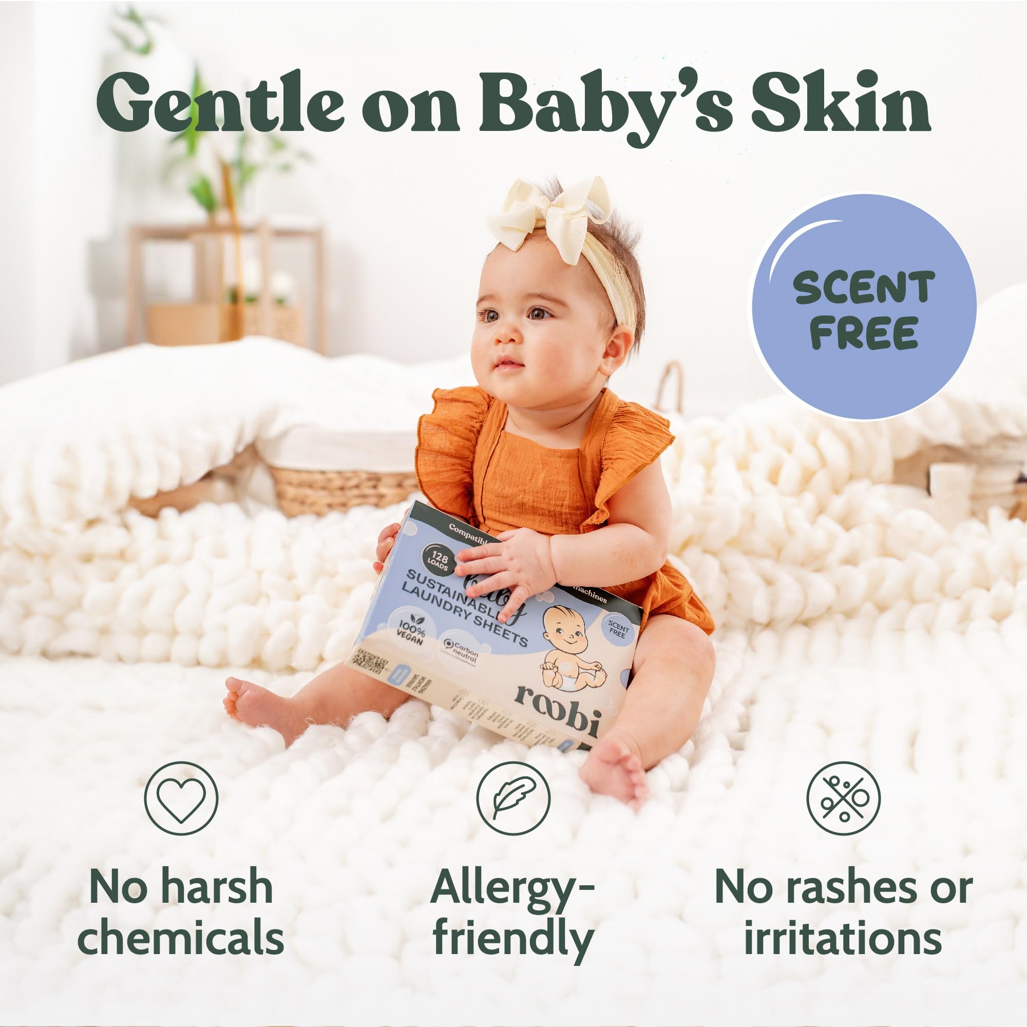 Baby Laundry Detergent Sheets (128 Count)