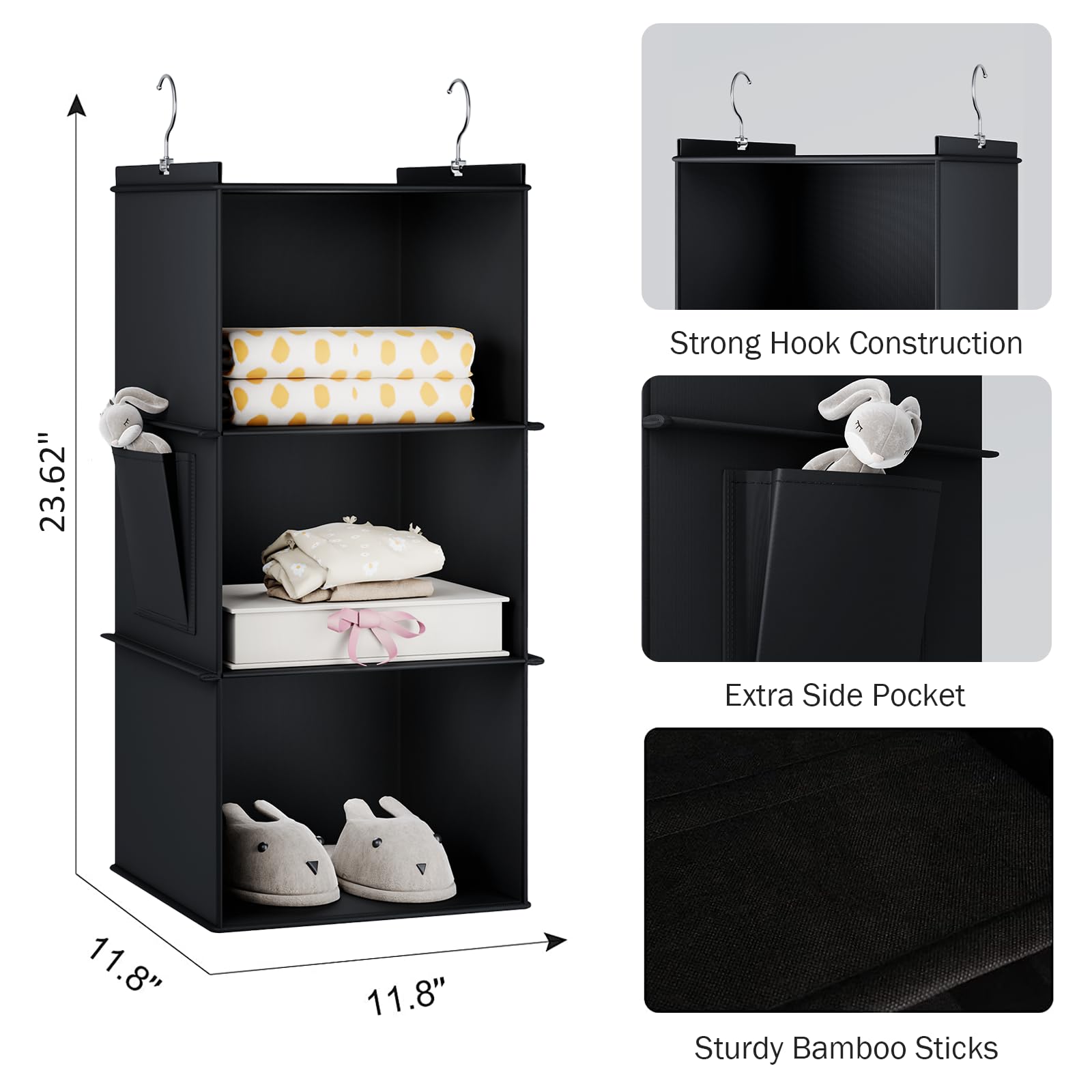 Hanging Closet Organizer and Storage for Clothes