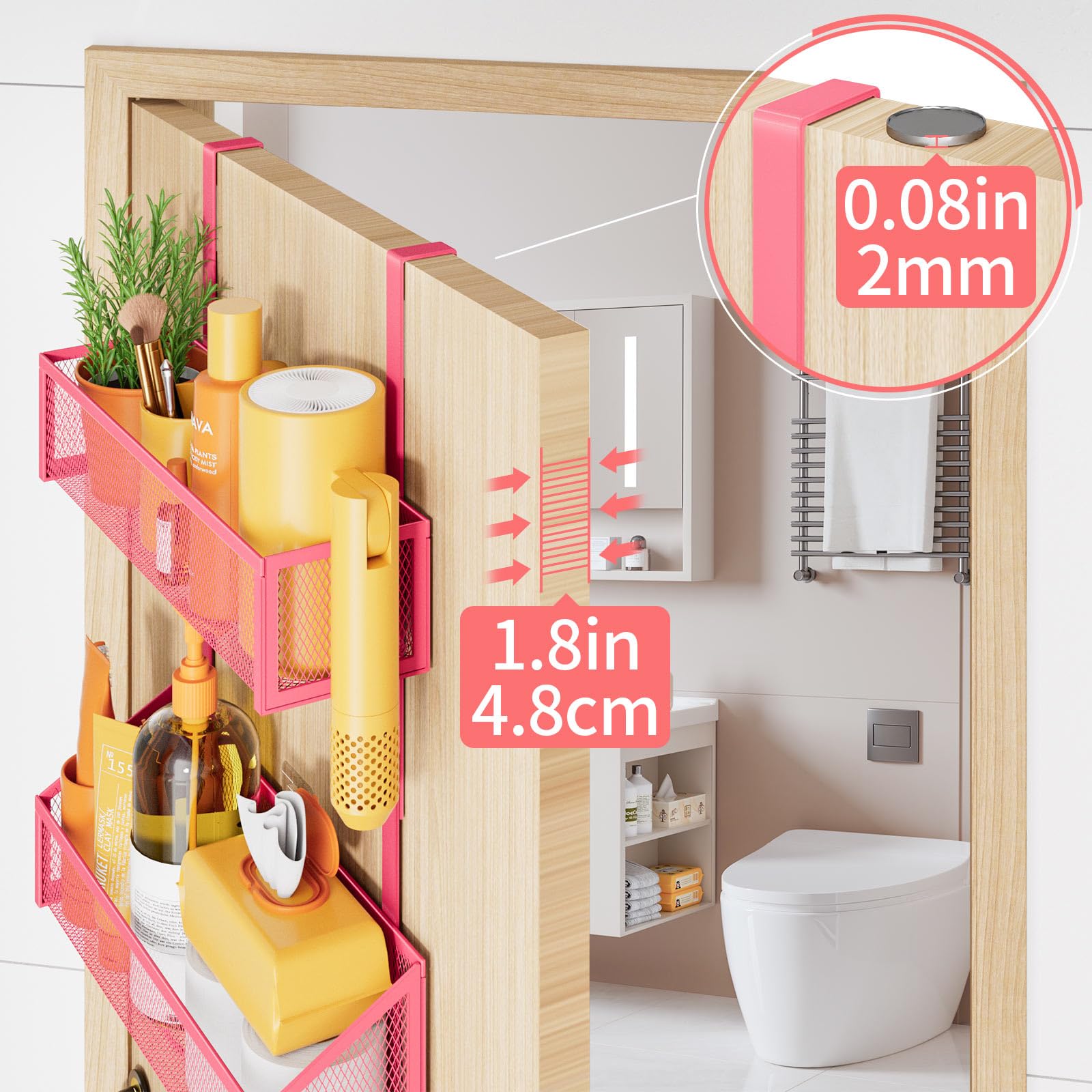 Over The Door Hooks Organizer