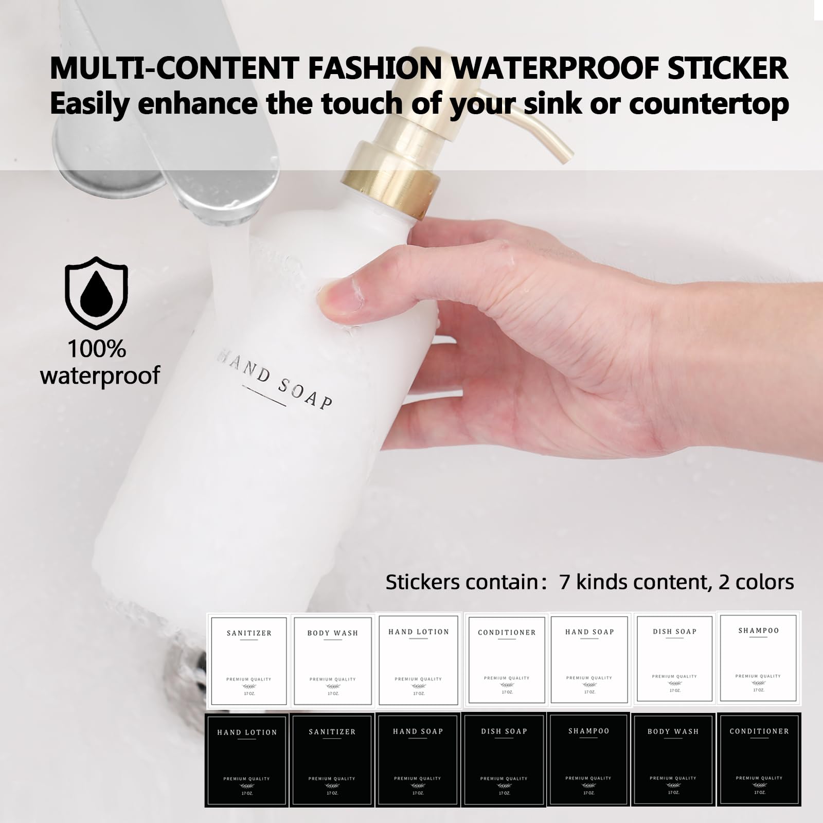 Thick Glass Soap Dispenser (2 Count)