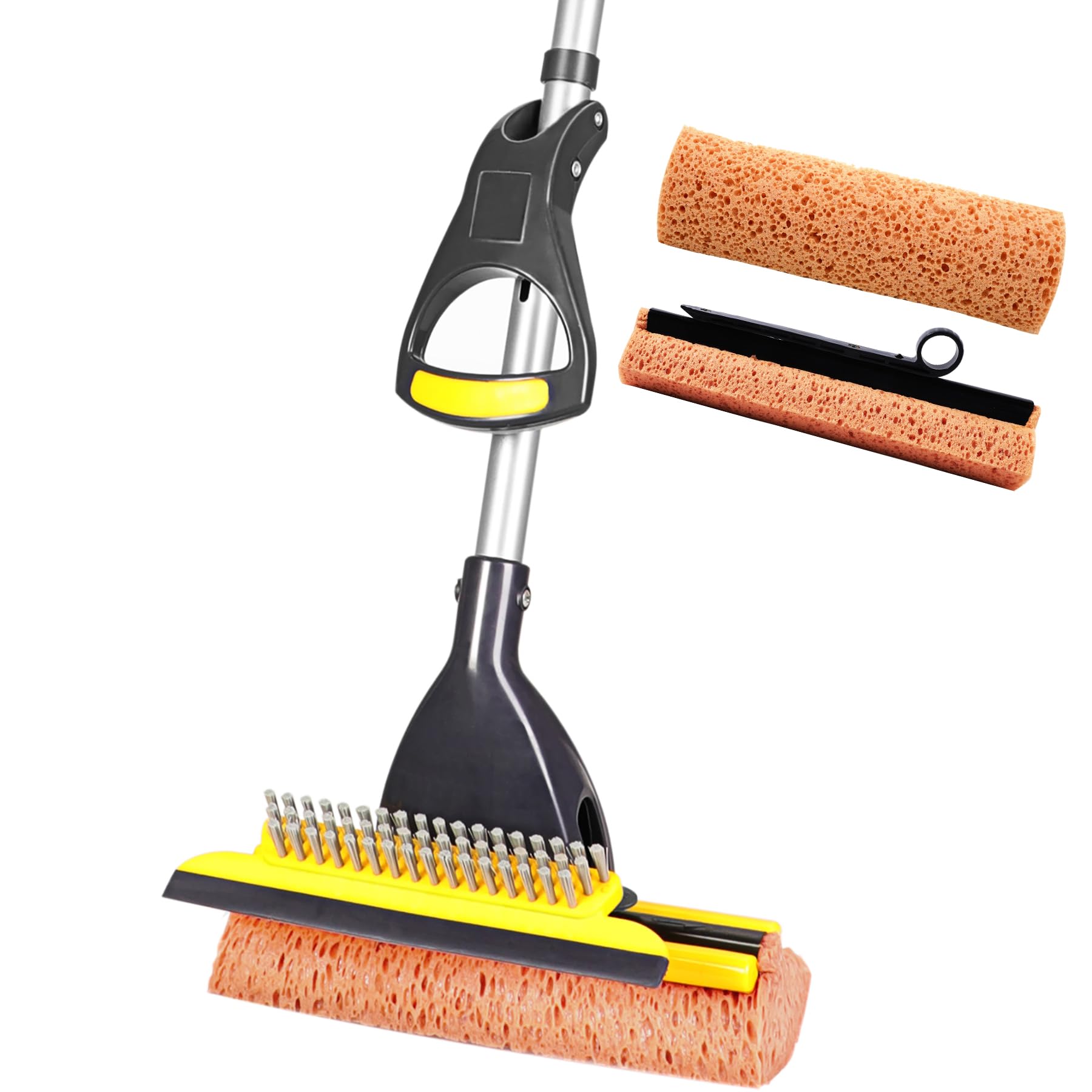 Sponge Mop Home Commercial Use Tile Floor Bathroom Garage Cleaning