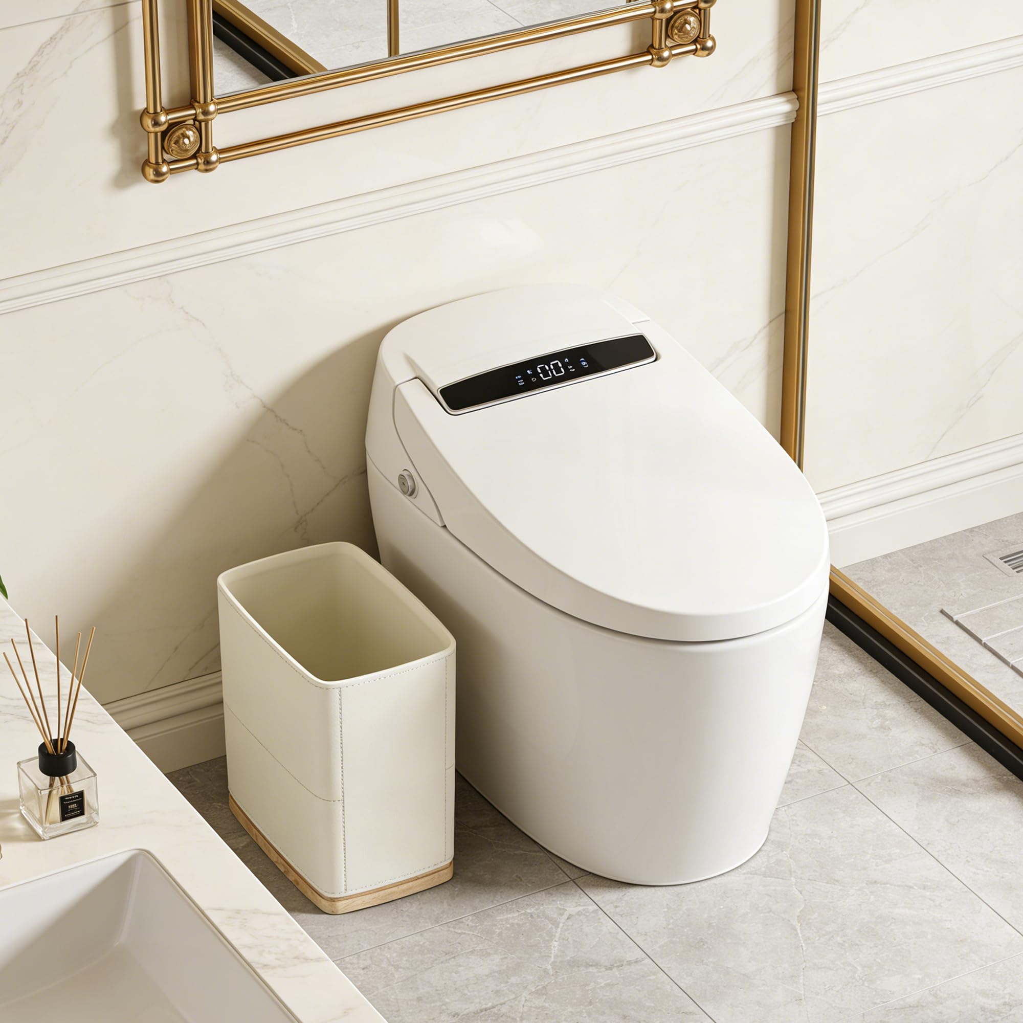 Bathroom Trash Can 1.8 Gallon