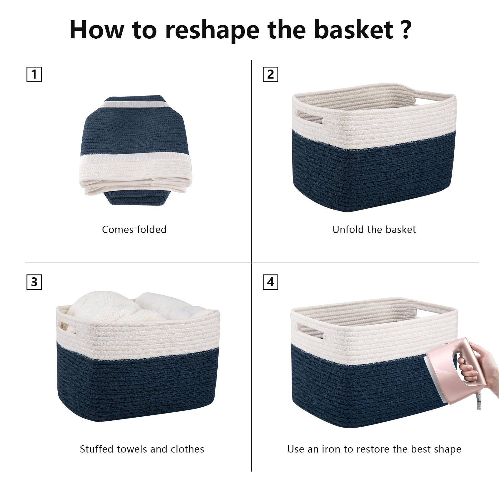 4 Pack Storage Basket (4 Count)