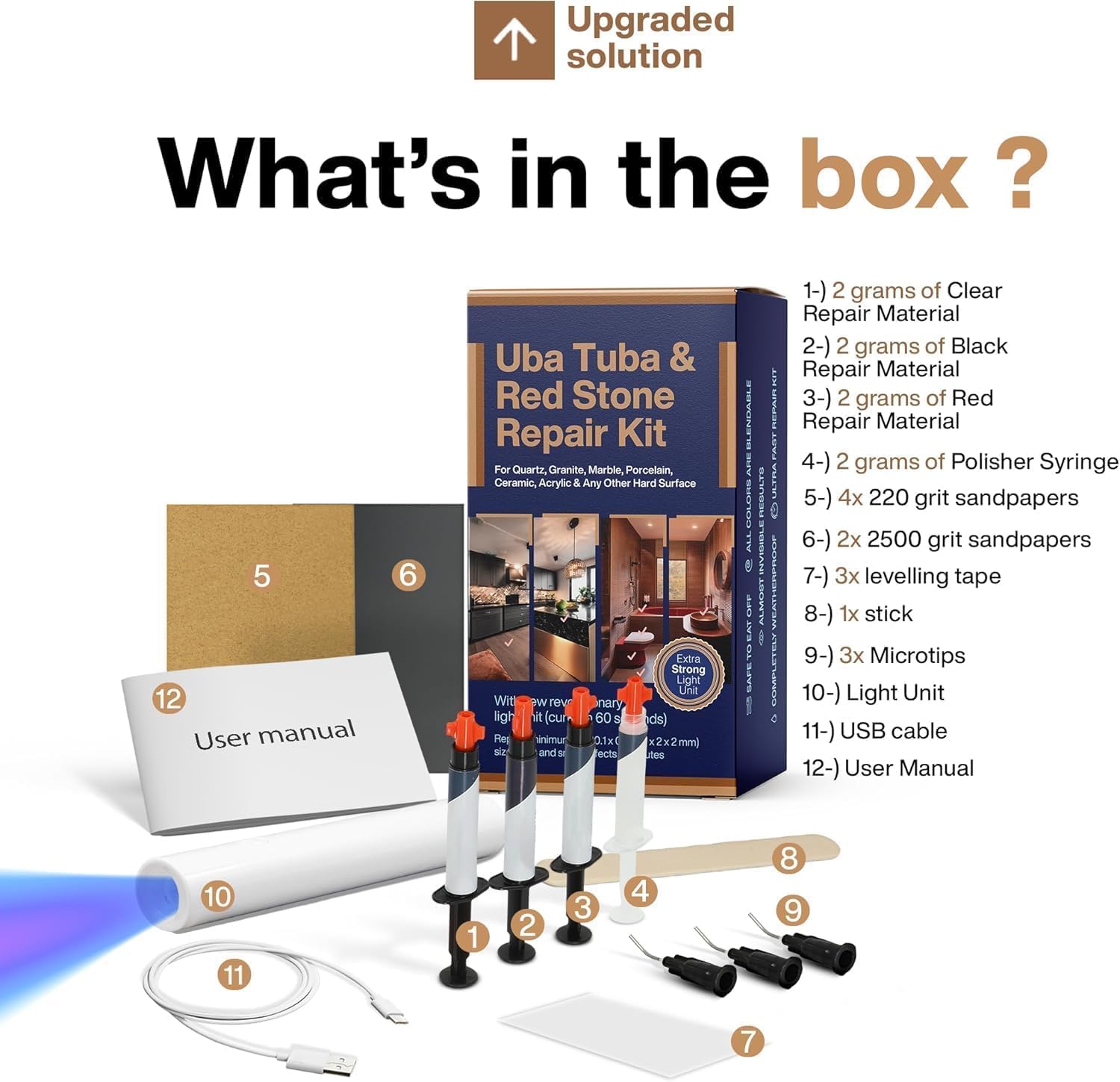 UBA Tuba & Black Stone Repair DIY Kit
