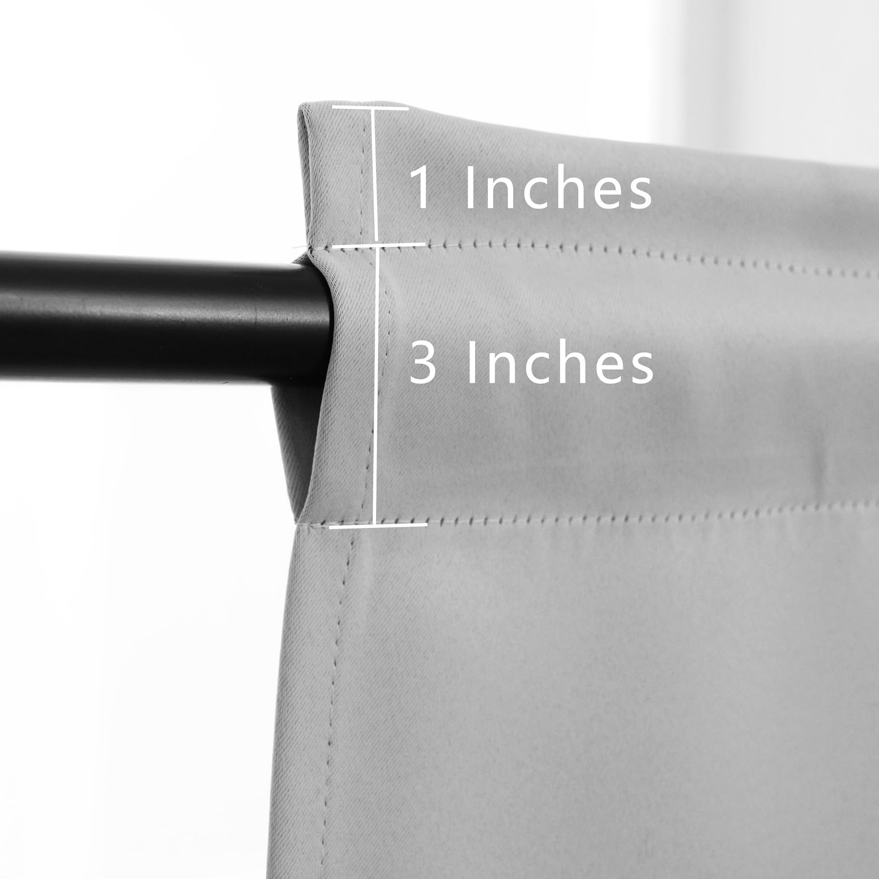 Blackout Kitchen Curtain 24 Inches Long (2 Count)