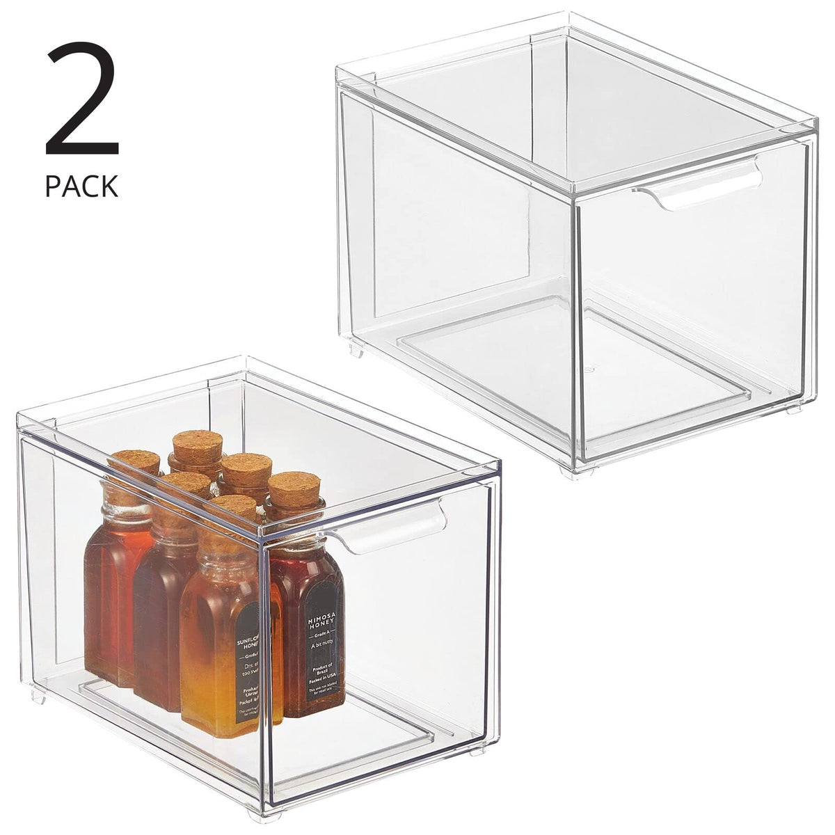 Kitchen Storage Drawer Box (2 Count)