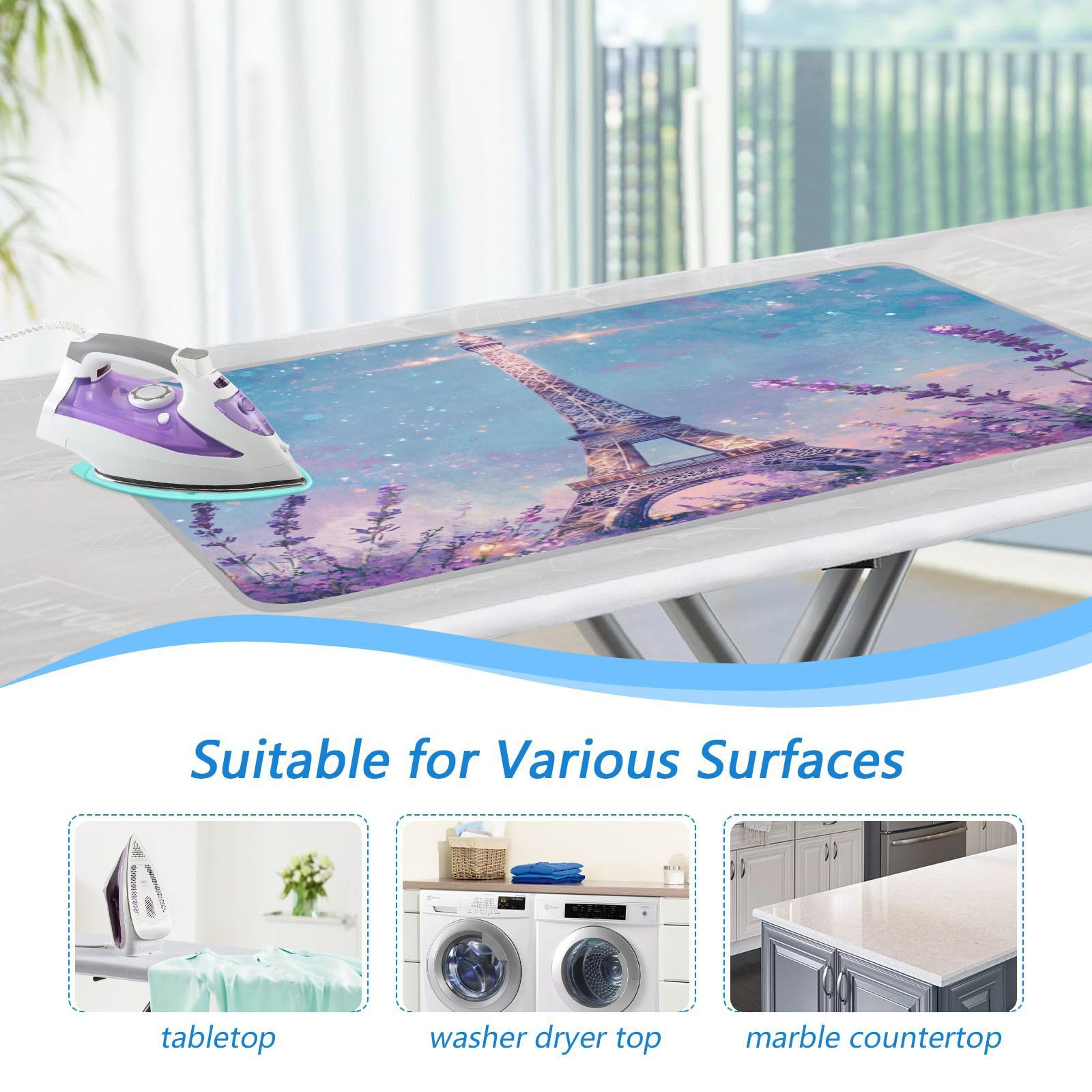 Ironing Mat Portable Ironing Pad Ironing Blanket for Table Top Heat Resistance Double