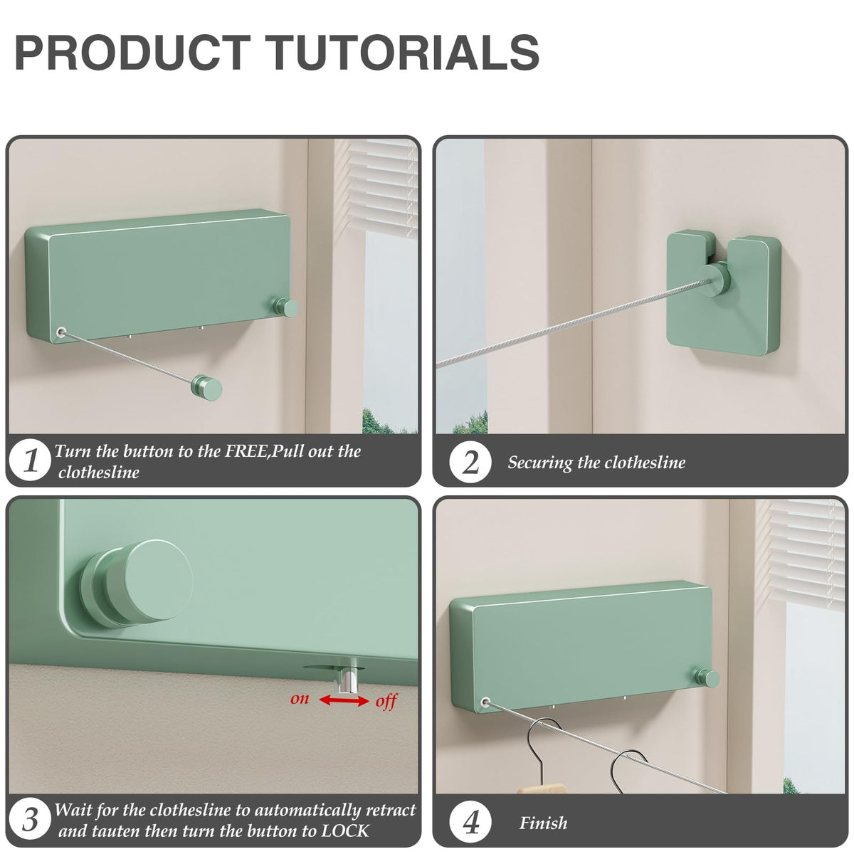Retractable Clothesline Indoor