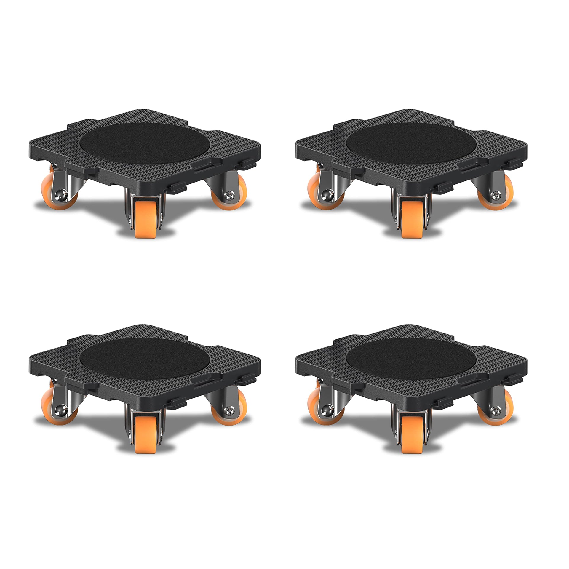 Add on 4Pack Connectable Dolly Furniture Movers with 360° Rotating Wheels with Bearing (4 Count)