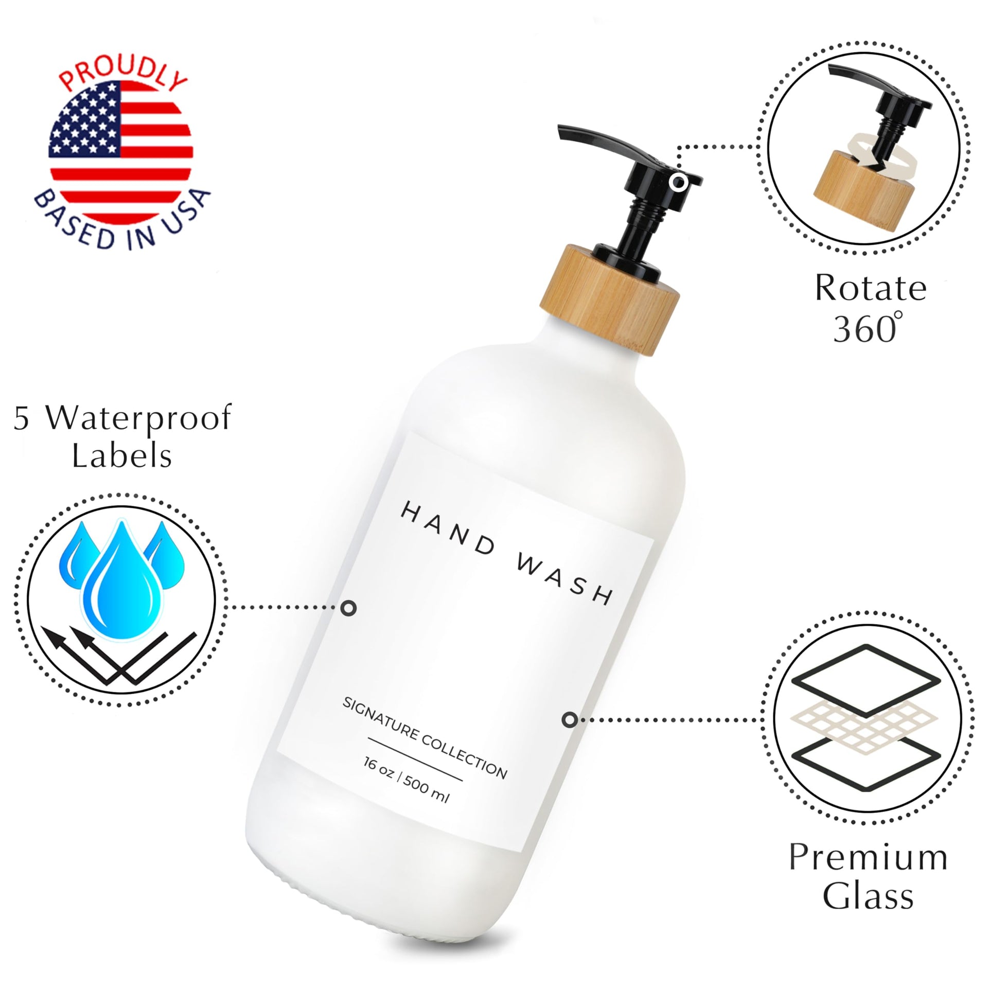 Emerson Glass Soap Dispenser Set (2 Count)