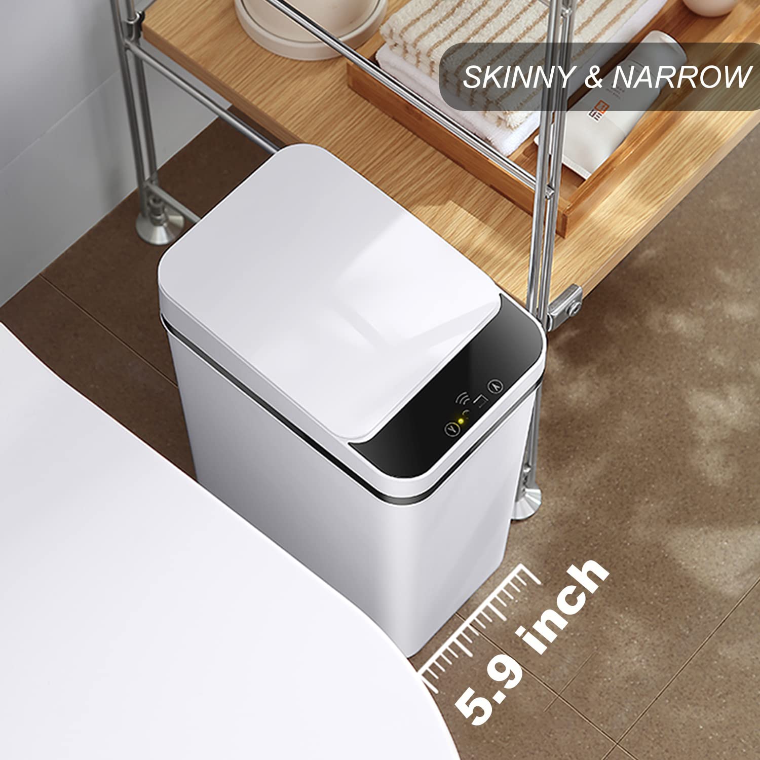 2.5 Gallon Smart Trash Can Sensor Motion