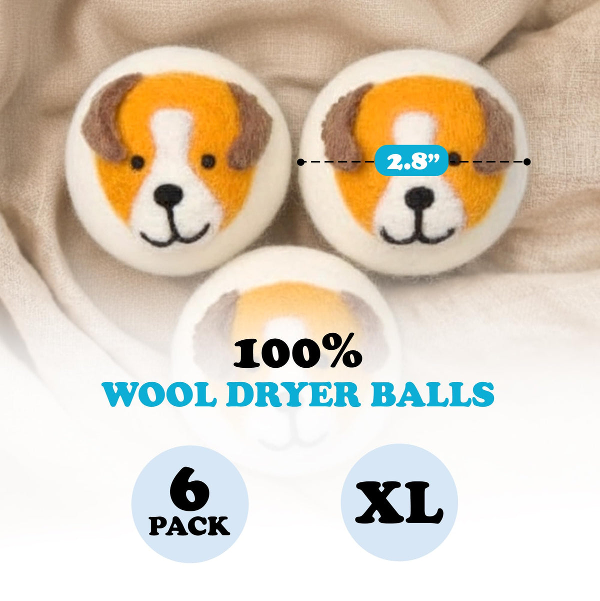 Wool Dryer Balls (6 Count)