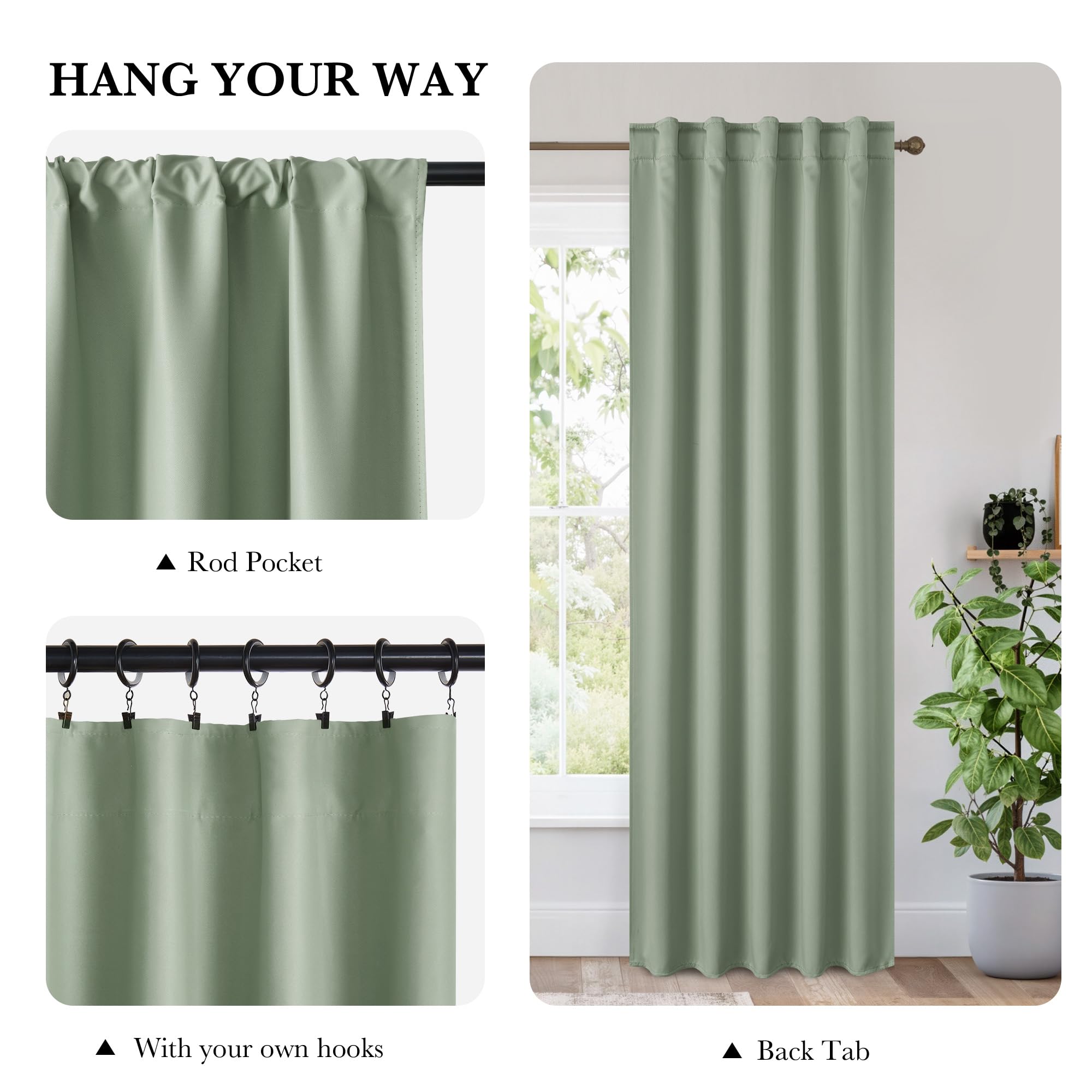 100% Blackout RV Camper Curtains (2 Count)