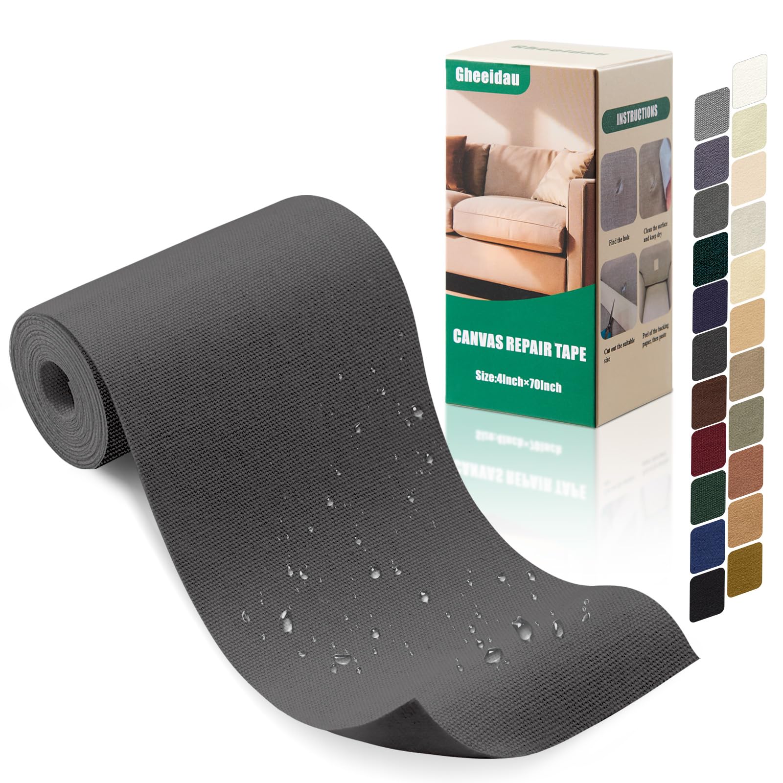 Canvas Repair Tape 4×70 Inch Waterproof Self