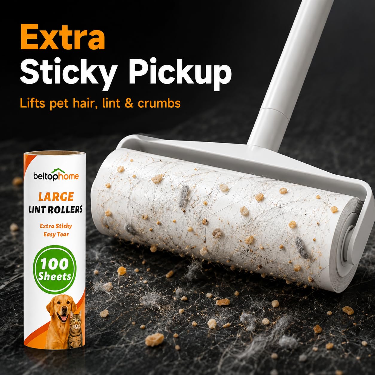 Large Lint Roller Refills (200 Count)