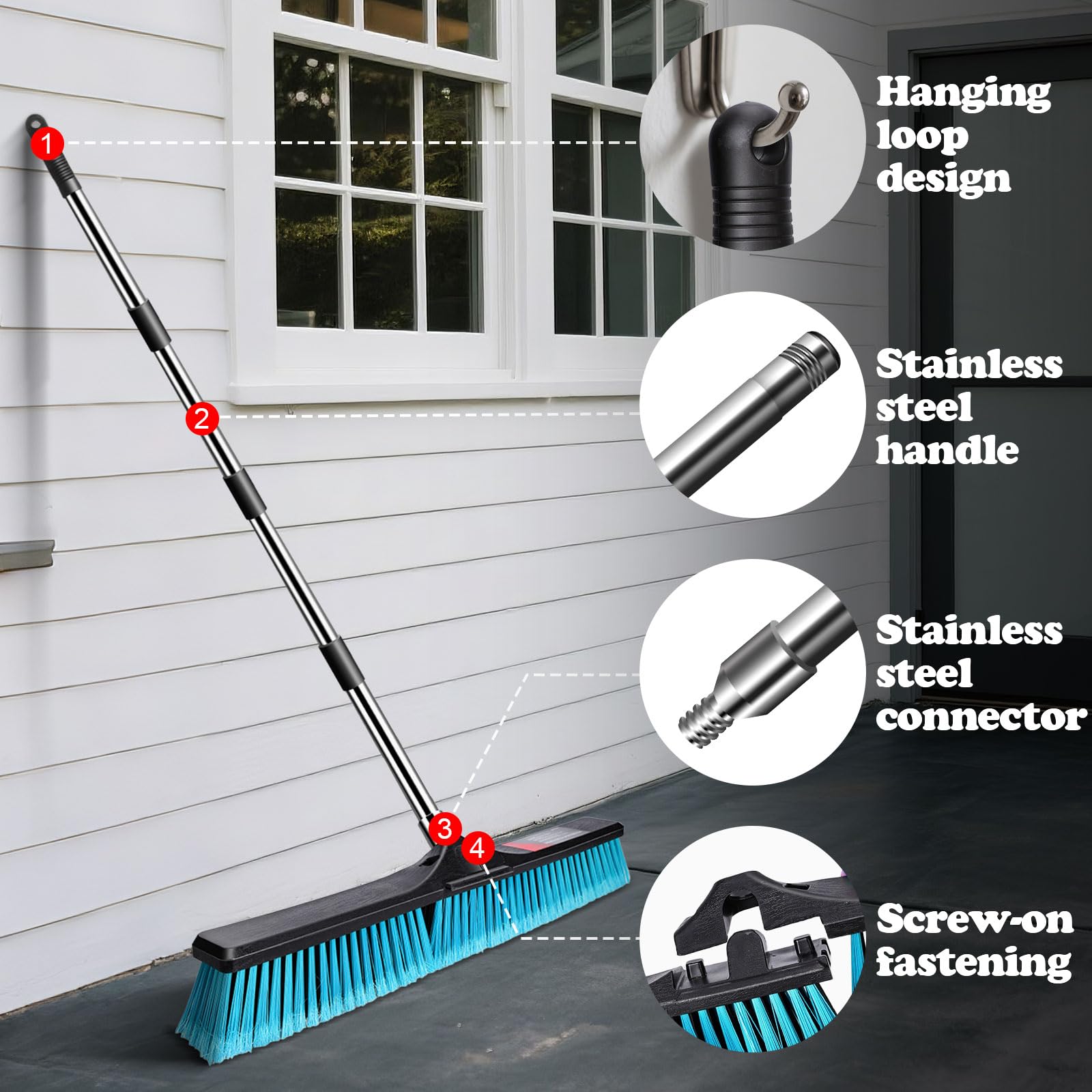 24" Push Broom Outdoor