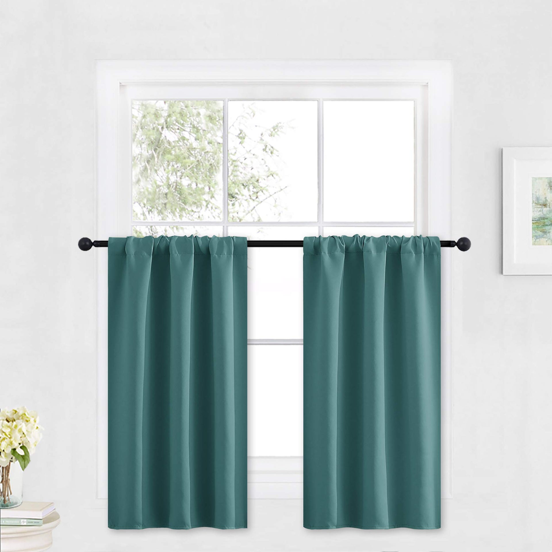 Bathroom Window Curtains (2 Count)