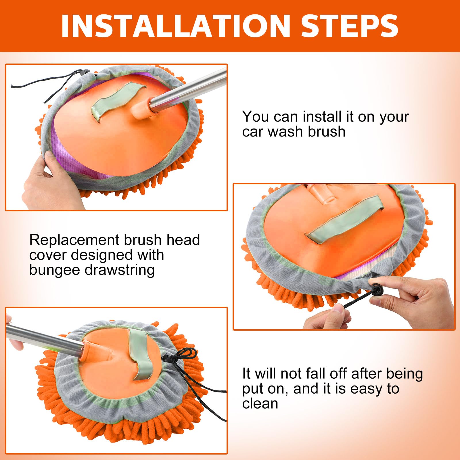5 Pcs Car Wash Mitt Set (5 Count)