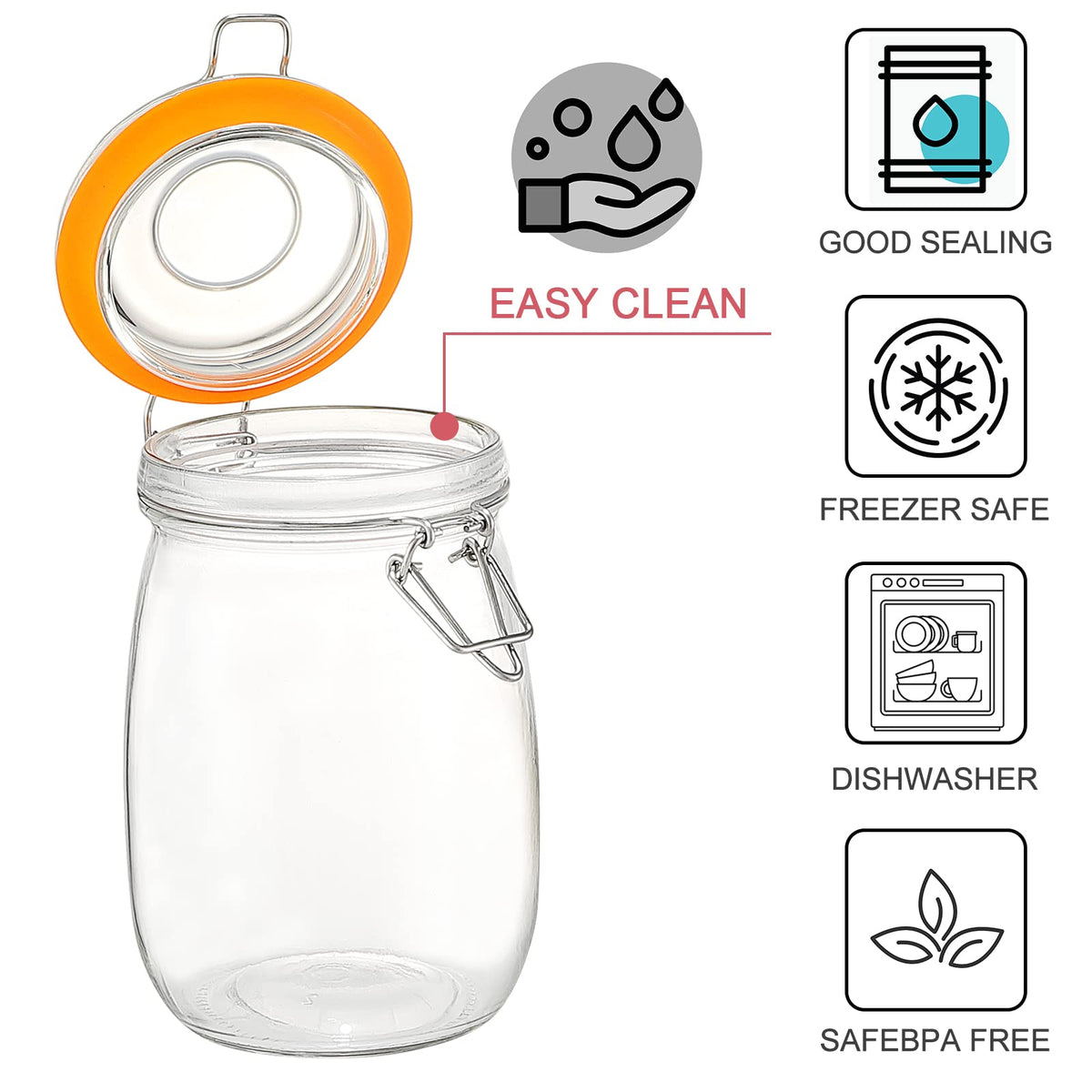 Wide Mouth Mason Jars (32 Fl Oz)