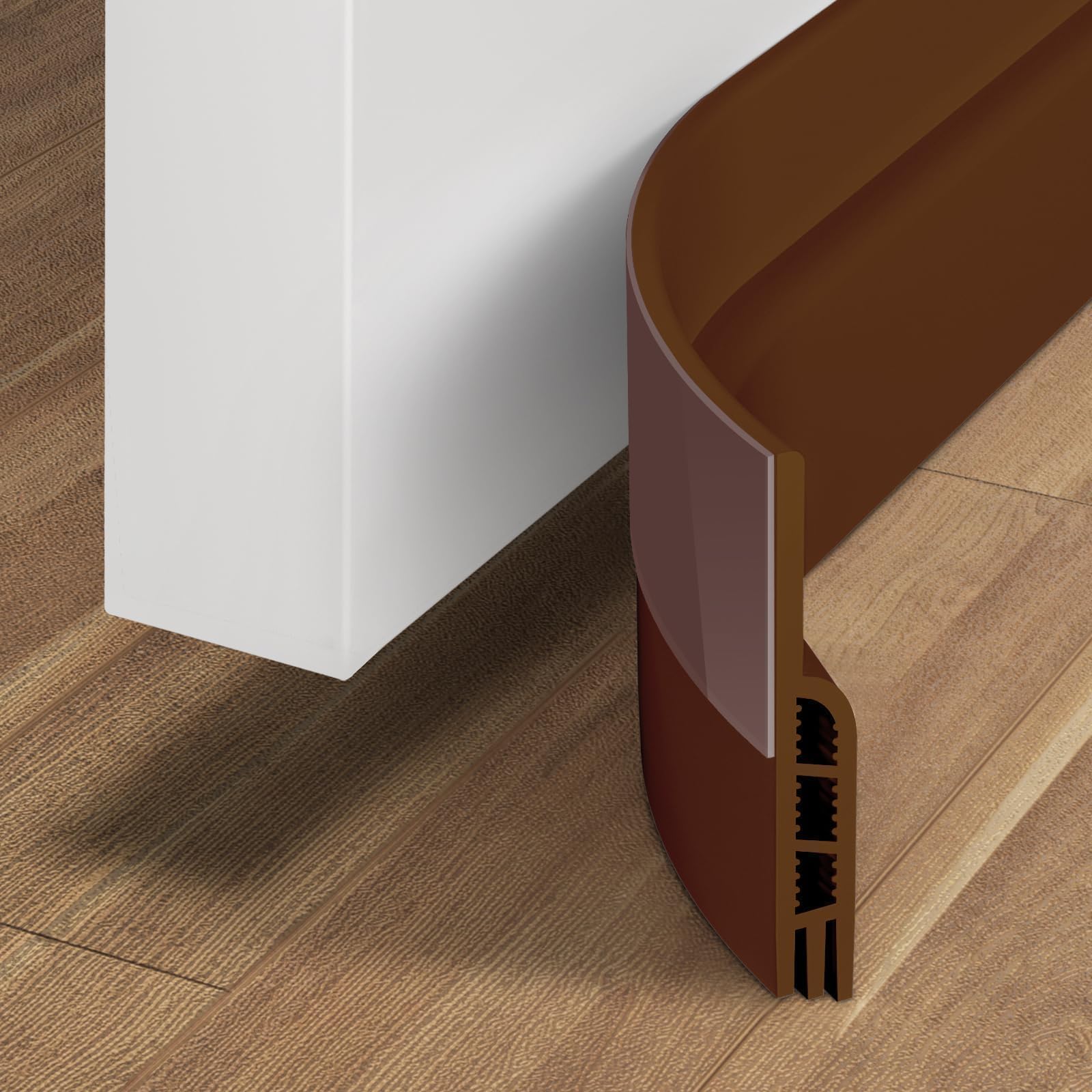 Under Door Draft Stopper 41inch Weather Stripping Door Seal (3.42 Foot)