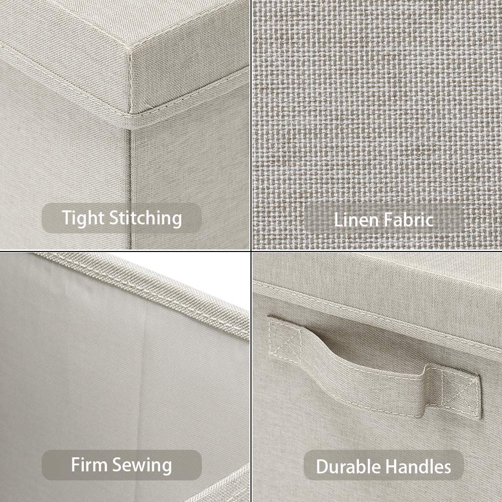 Foldable Storage Bins with Lids (2 Count)