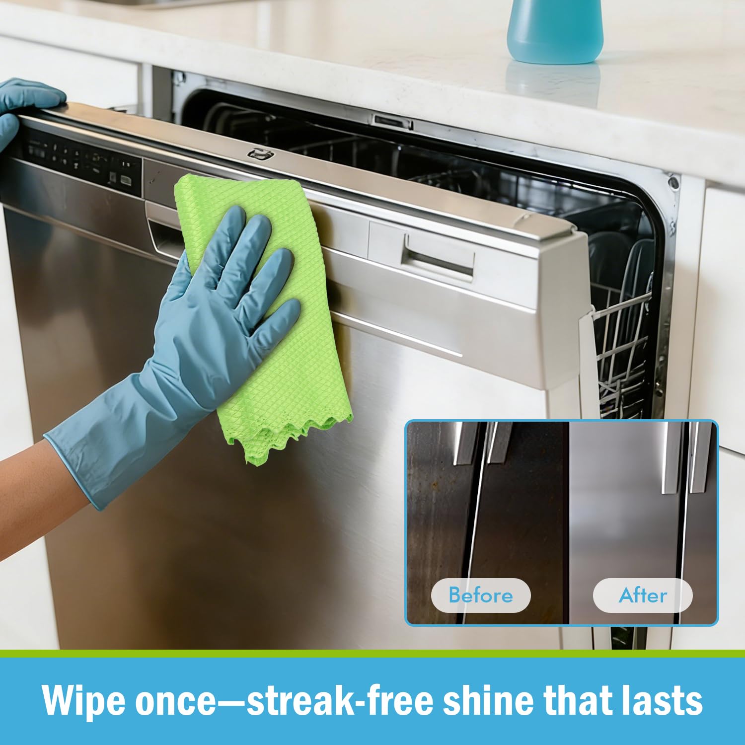 Microfiber Glass Cleaning Cloths (8 Count)