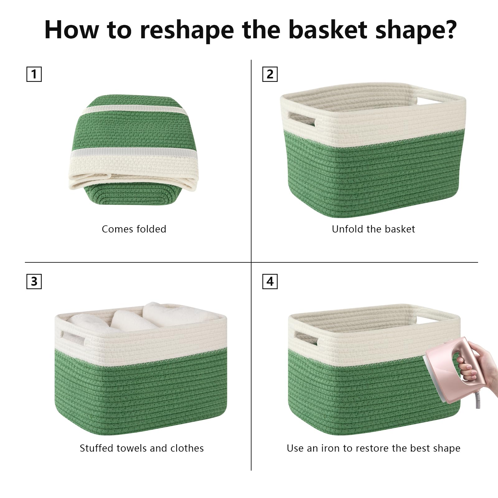 4 Pack Storage Basket (4 Count)